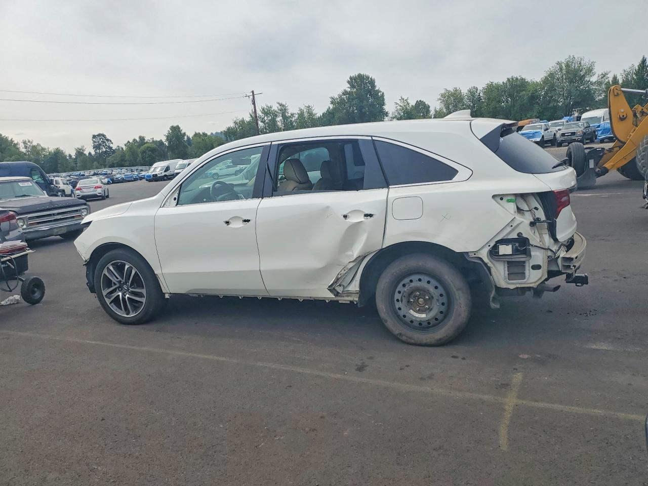 2017 Acura Mdx Advance White vin: 5FRYD4H88HB009680