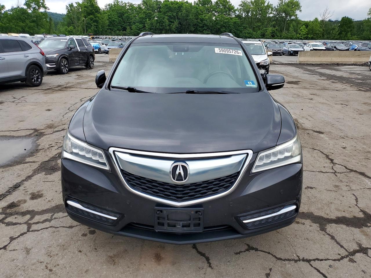 2014 Acura Mdx Advance Gray vin: 5FRYD4H89EB021882