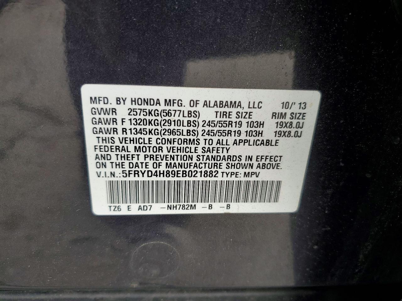 2014 Acura Mdx Advance Gray vin: 5FRYD4H89EB021882