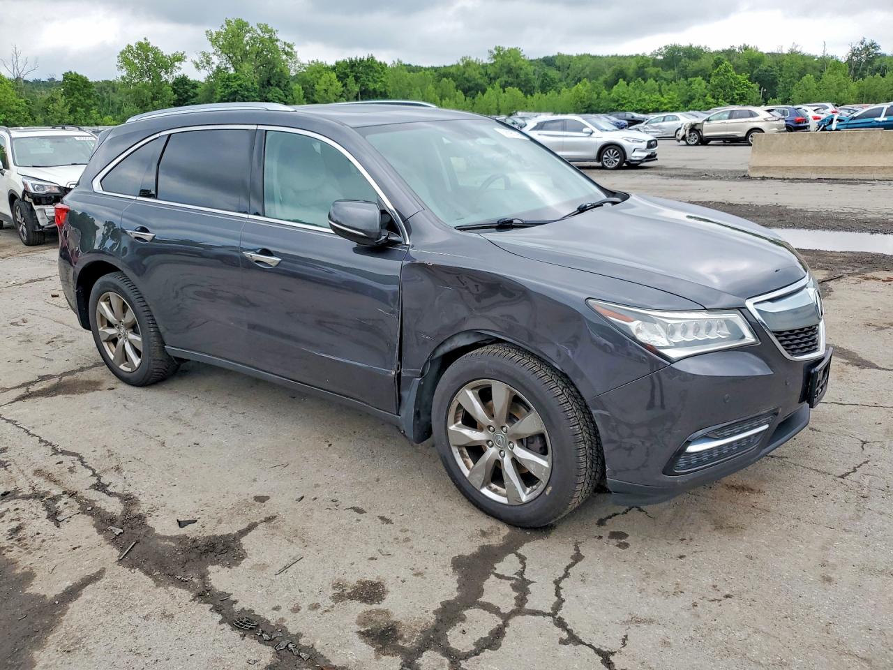 2014 Acura Mdx Advance Gray vin: 5FRYD4H89EB021882