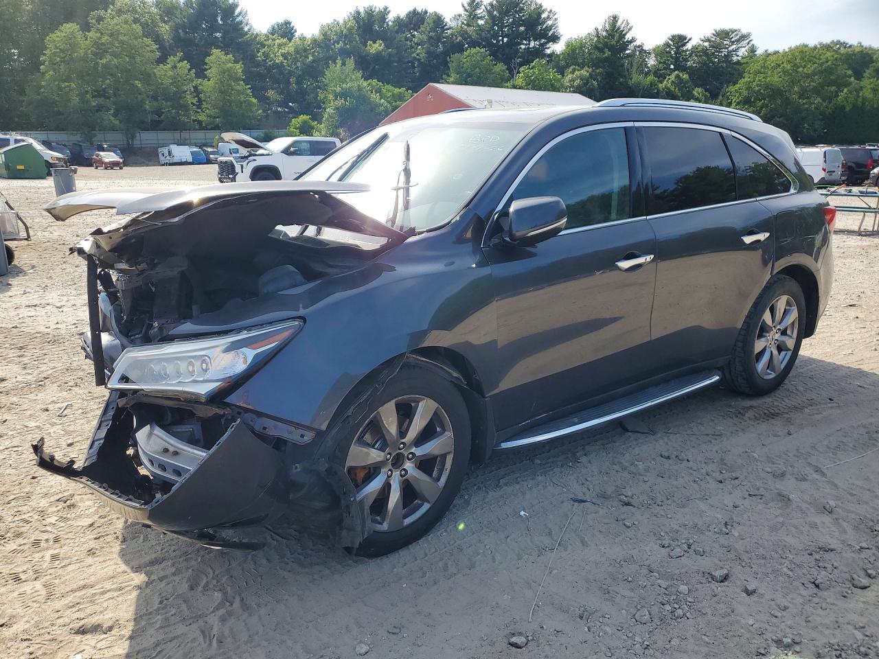 2014 Acura Mdx Advance Gray vin: 5FRYD4H89EB031151