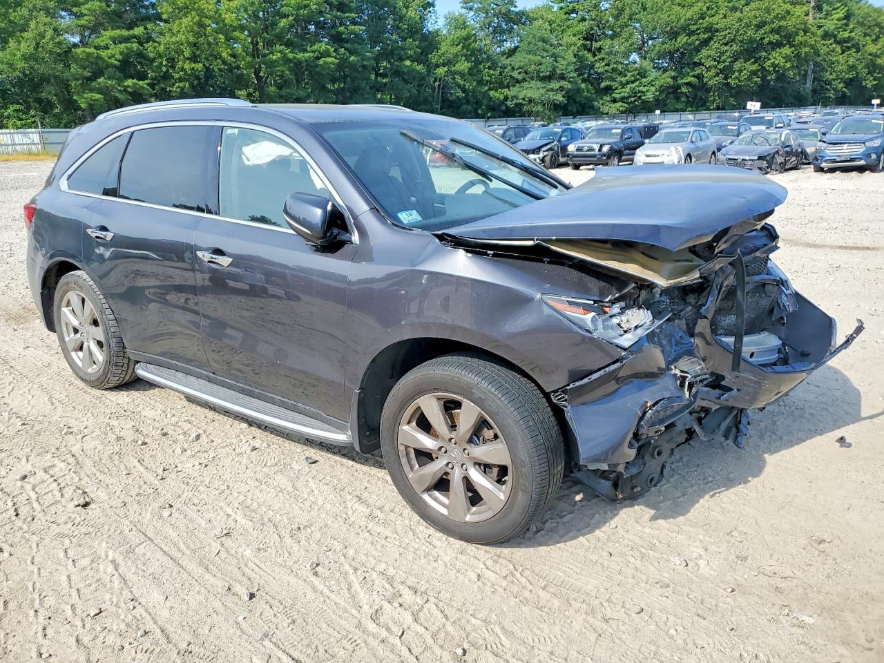 2014 Acura Mdx Advance Gray vin: 5FRYD4H89EB031151