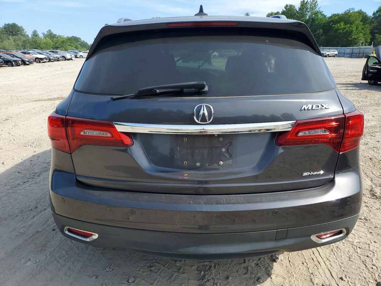 2014 Acura Mdx Advance Gray vin: 5FRYD4H89EB031151