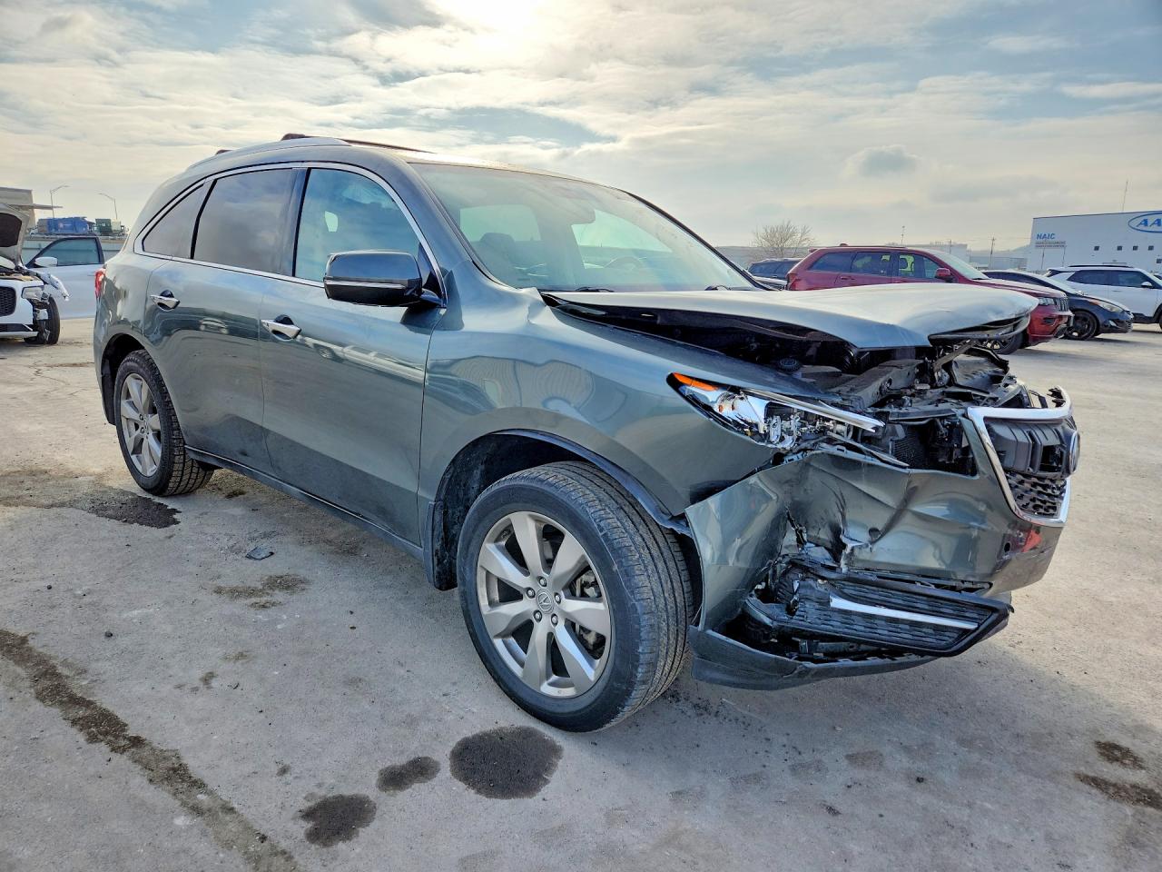 2014 Acura Mdx Advance Gray vin: 5FRYD4H89EB045163