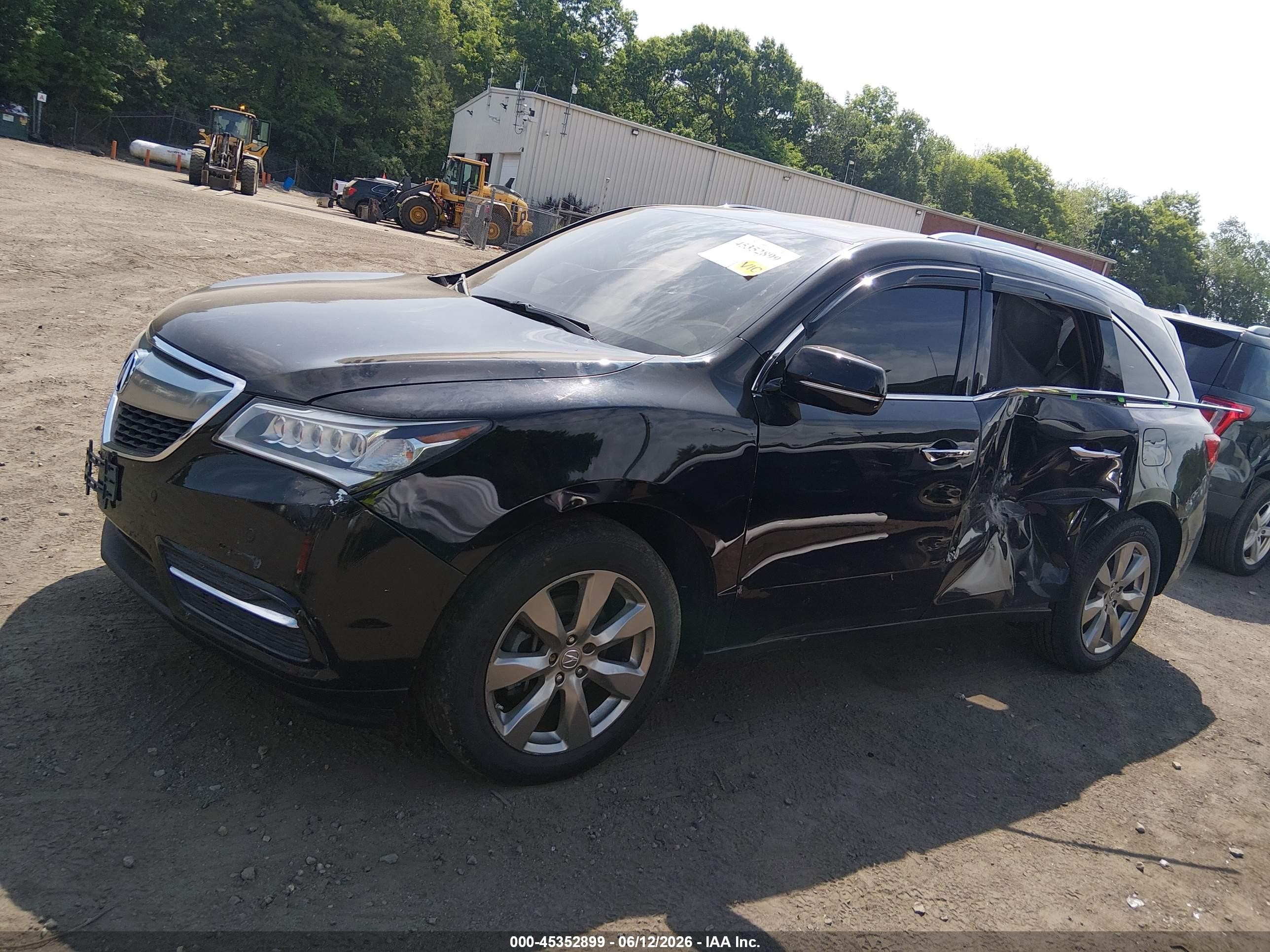2014 Acura Mdx Advance Pkg W/entertainment Pkg Black vin: 5FRYD4H8XEB044992