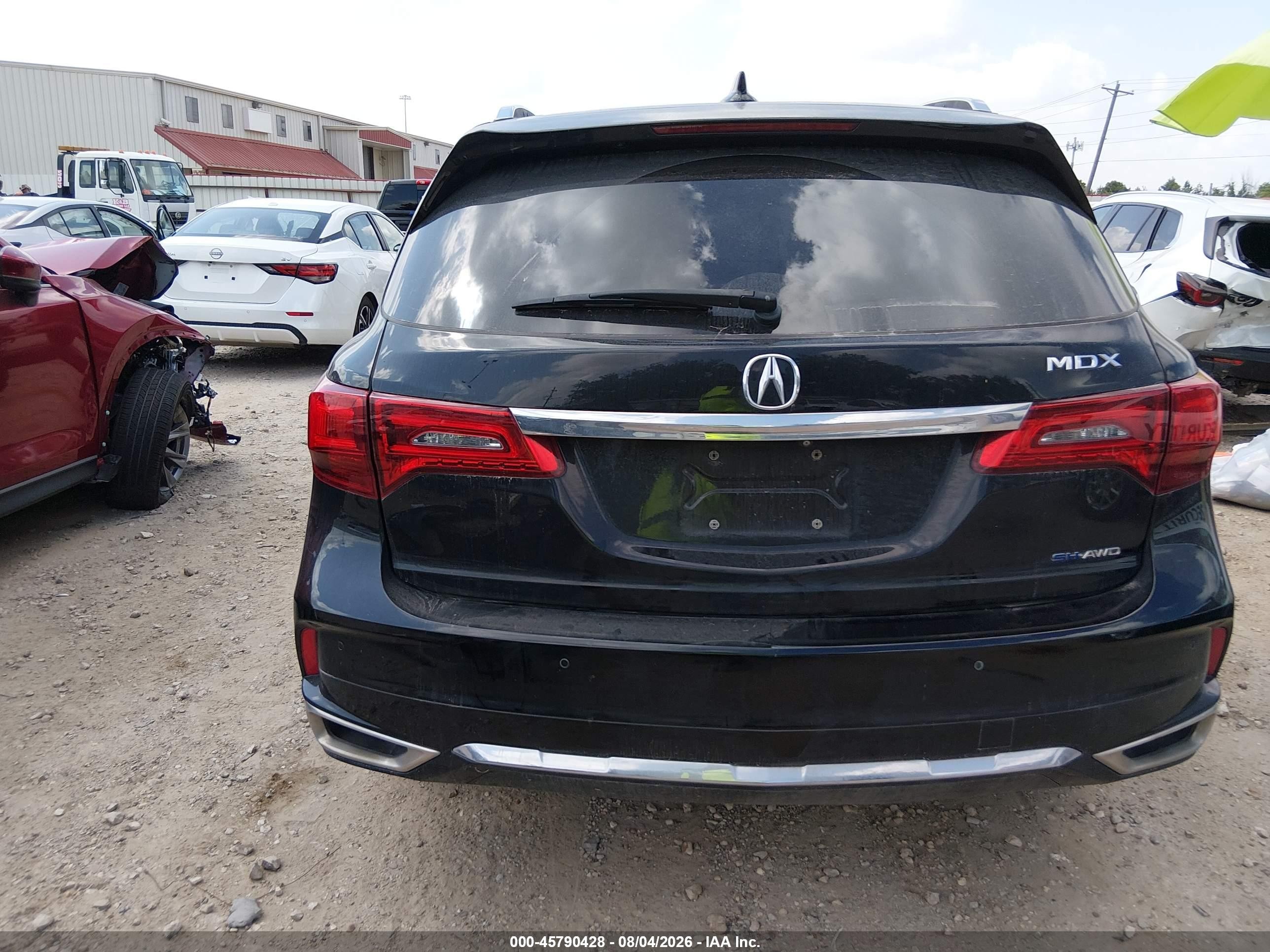 2017 Acura Mdx Sport Hybrid Advance Package Черный vin: 5FRYD7H70HB001808