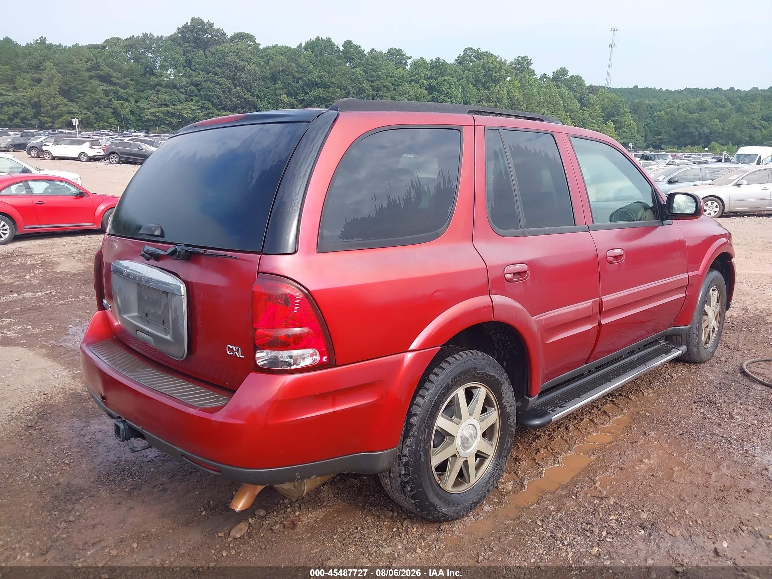2005 Buick Rainier Cxl Red vin: 5GADS13S452129693