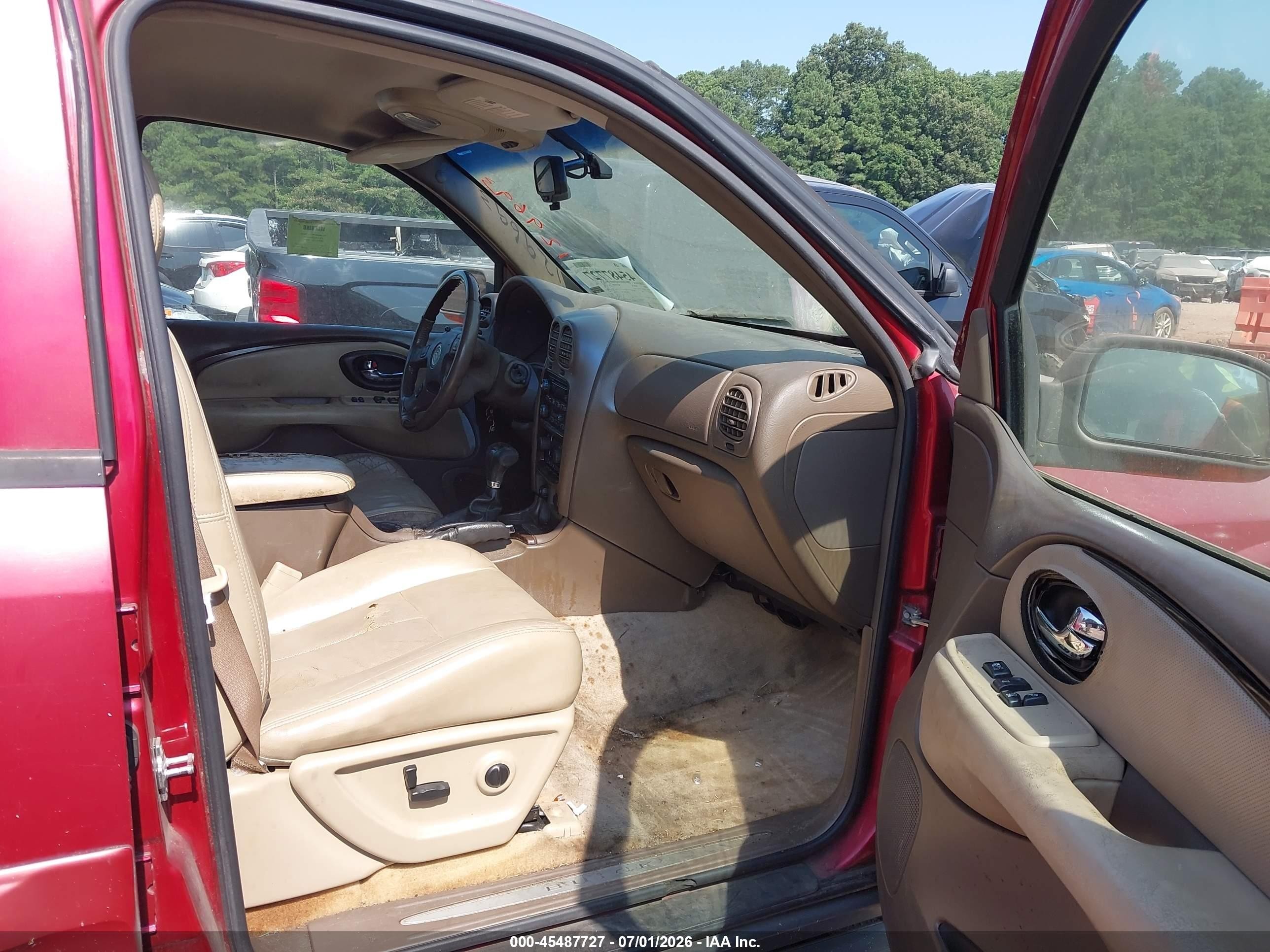 2005 Buick Rainier Cxl Red vin: 5GADS13S452129693