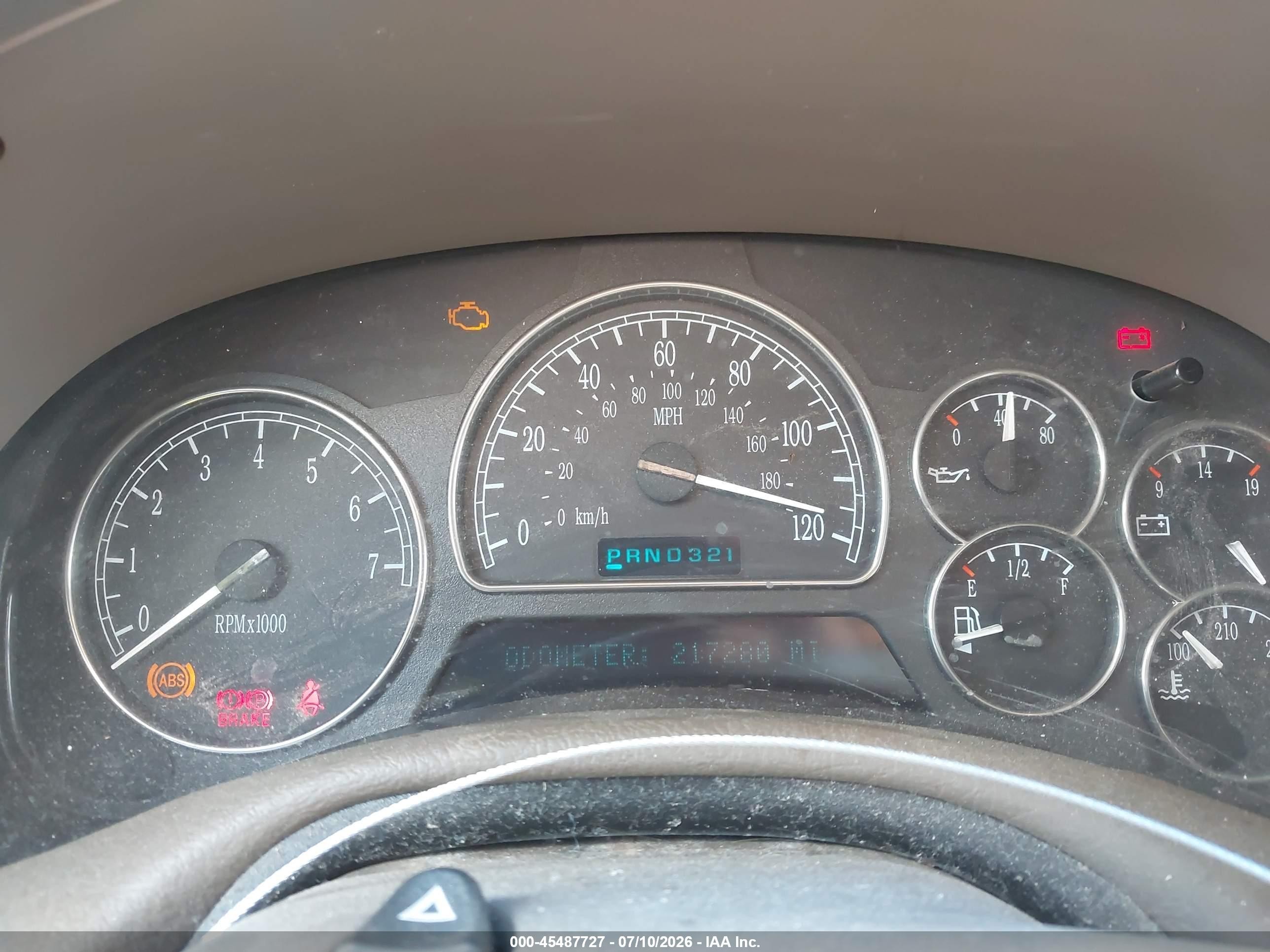 2005 Buick Rainier Cxl Red vin: 5GADS13S452129693