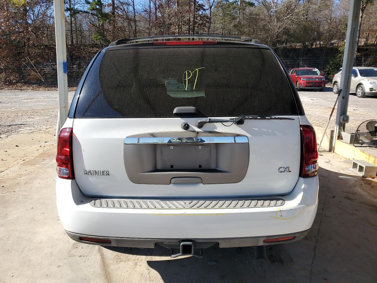 2004 Buick Rainier Cxl White vin: 5GADS13S542234497