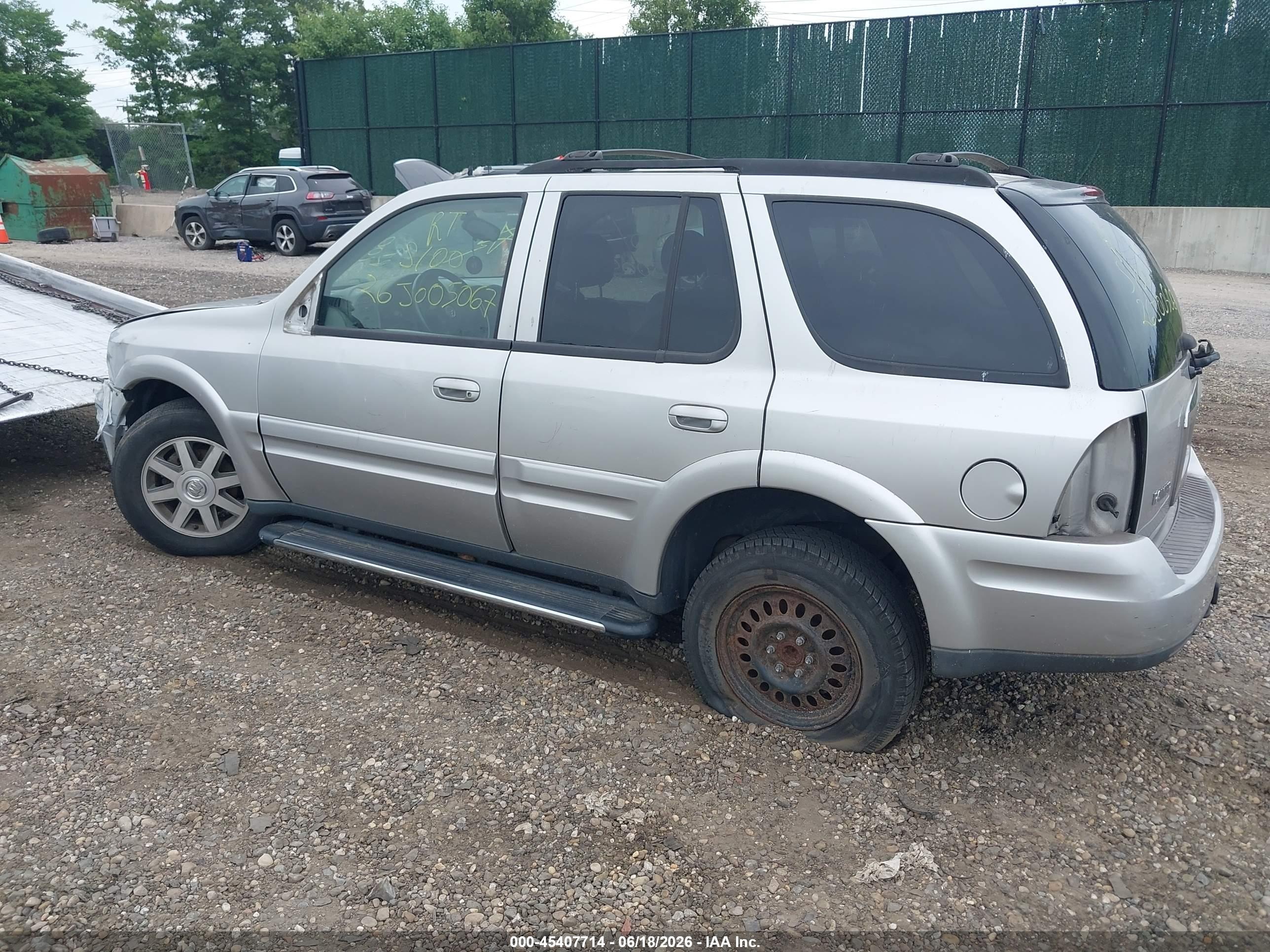2005 Buick Rainier Cxl Gray vin: 5GADS13S552151329