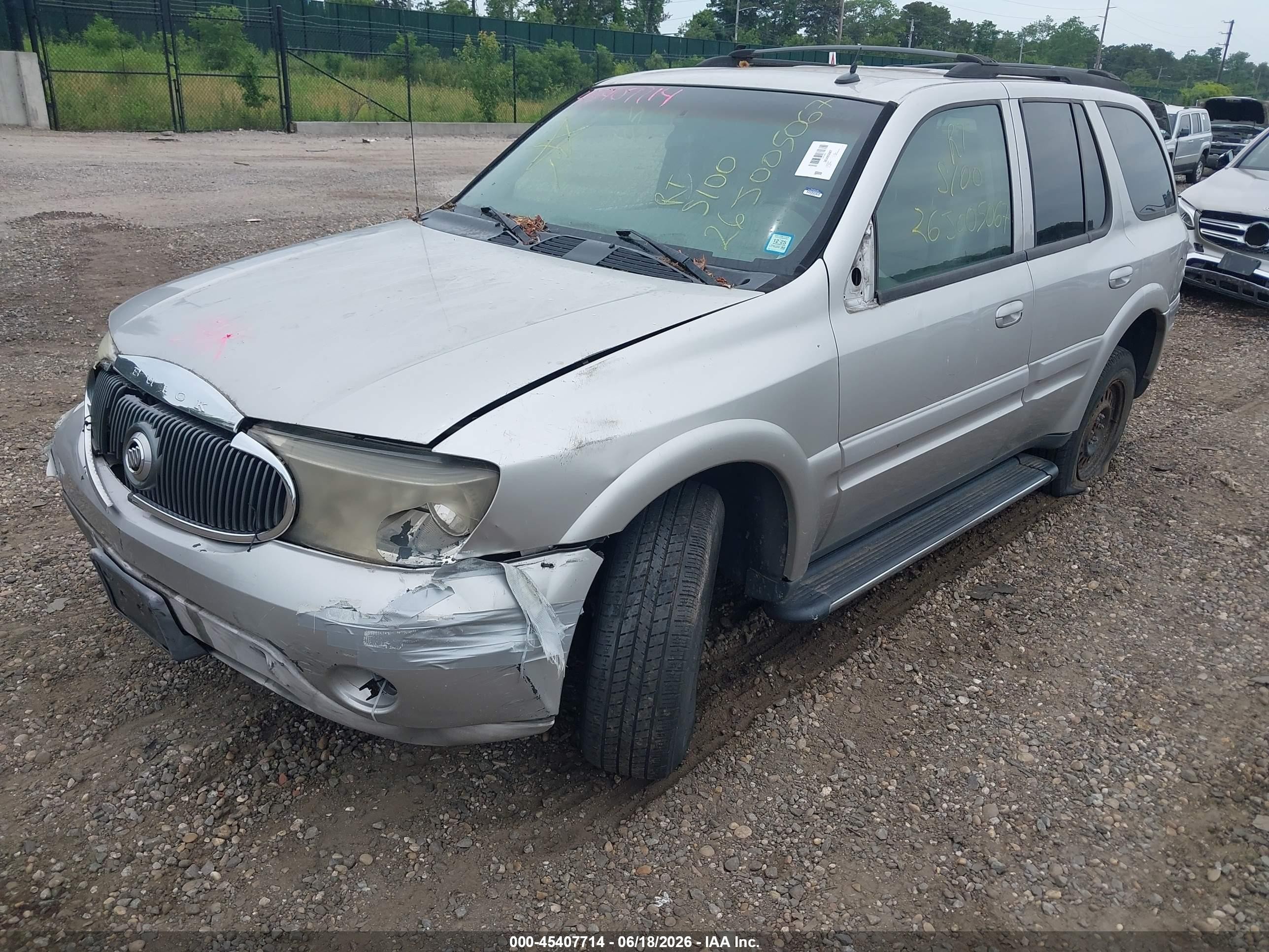2005 Buick Rainier Cxl Gray vin: 5GADS13S552151329
