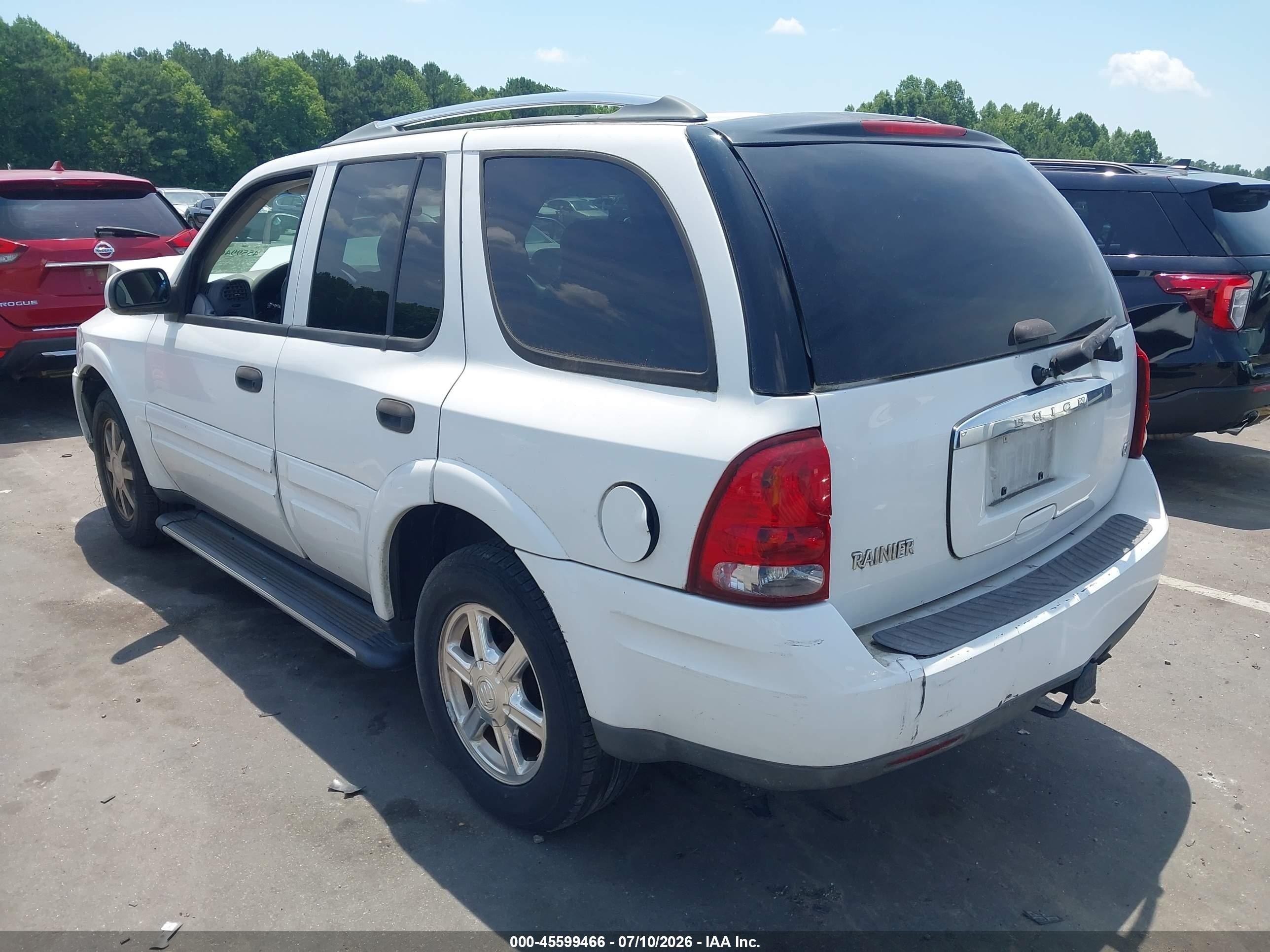 2006 Buick Rainier Cxl White vin: 5GADS13S562232963