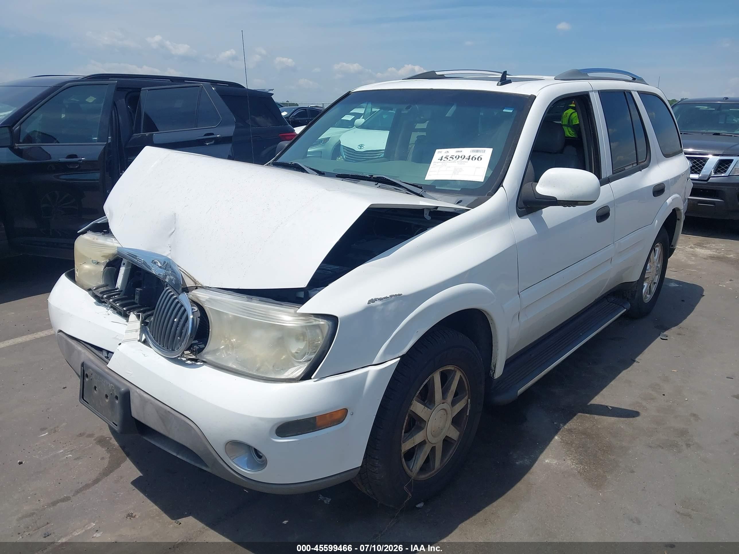 2006 Buick Rainier Cxl White vin: 5GADS13S562232963