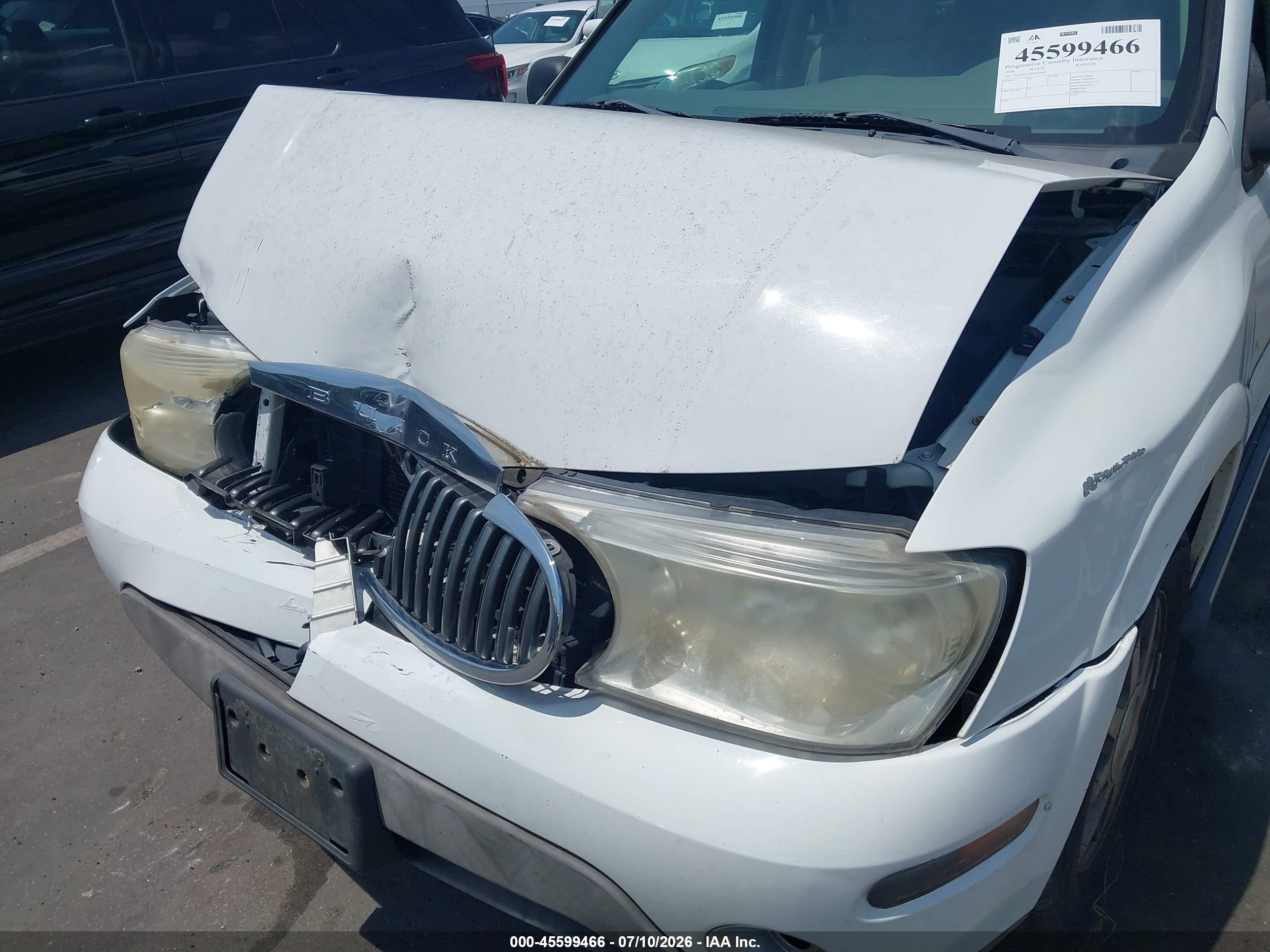 2006 Buick Rainier Cxl White vin: 5GADS13S562232963