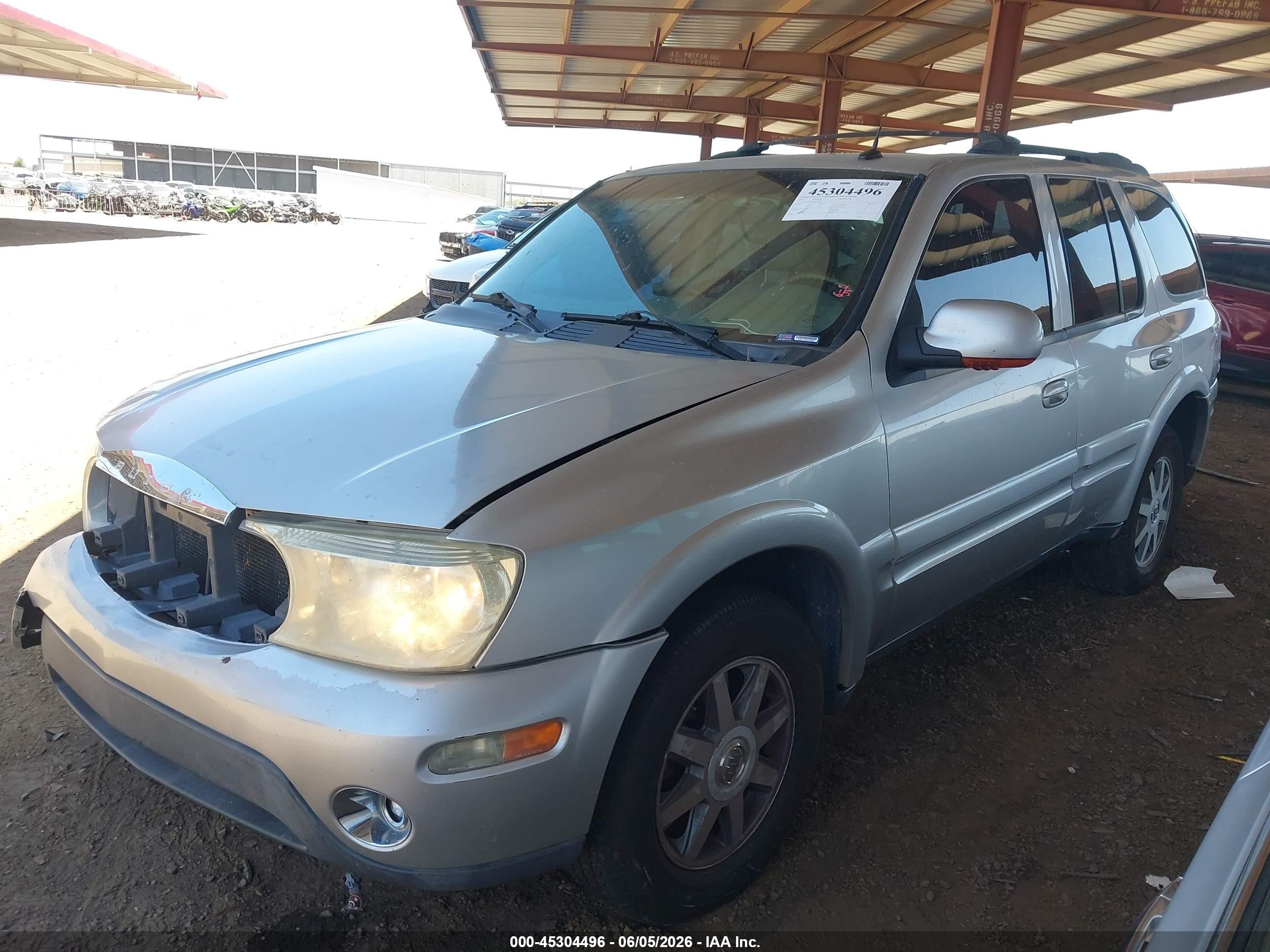 2005 Buick Rainier Cxl Gray vin: 5GADS13S652367786