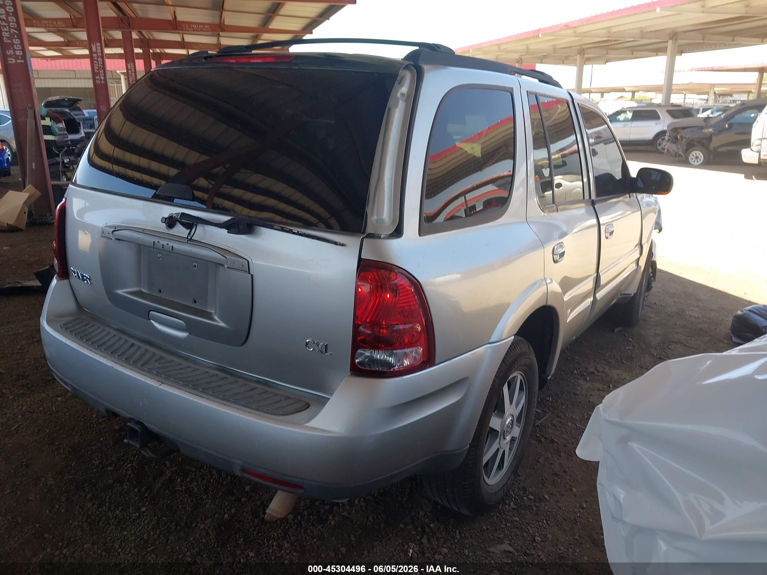 2005 Buick Rainier Cxl Gray vin: 5GADS13S652367786