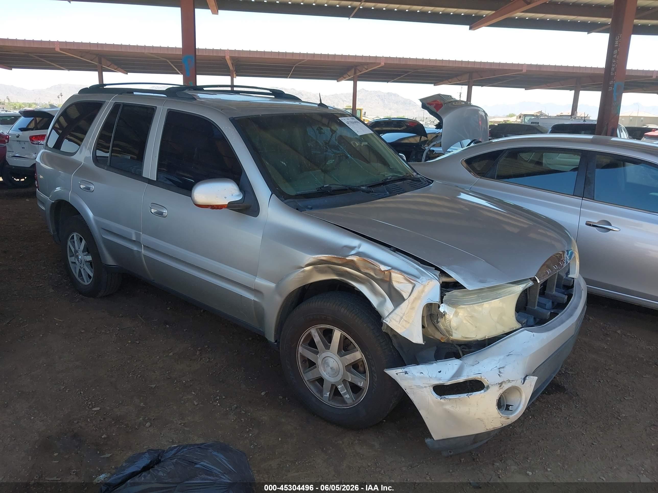 2005 Buick Rainier Cxl Gray vin: 5GADS13S652367786