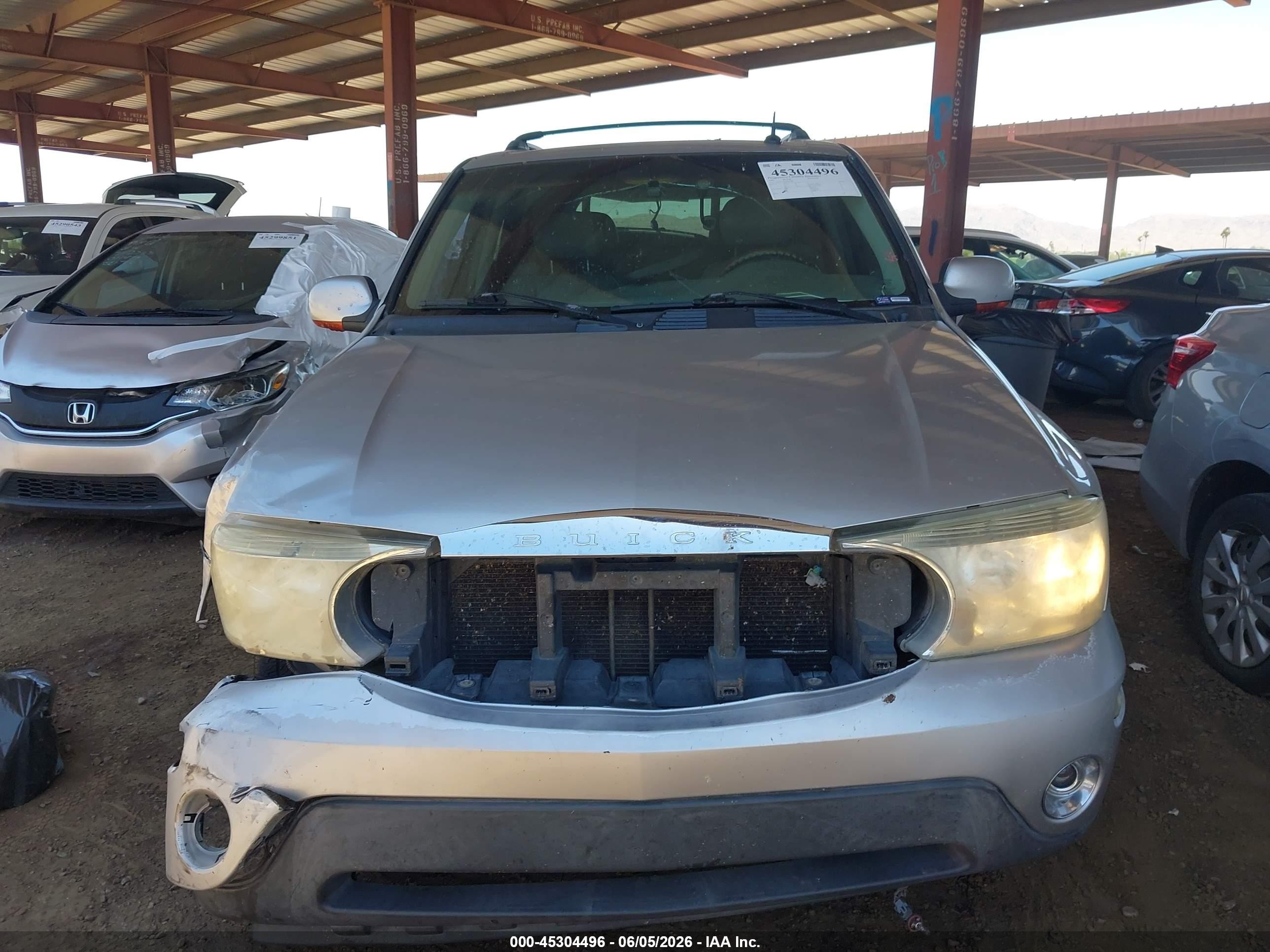 2005 Buick Rainier Cxl Gray vin: 5GADS13S652367786