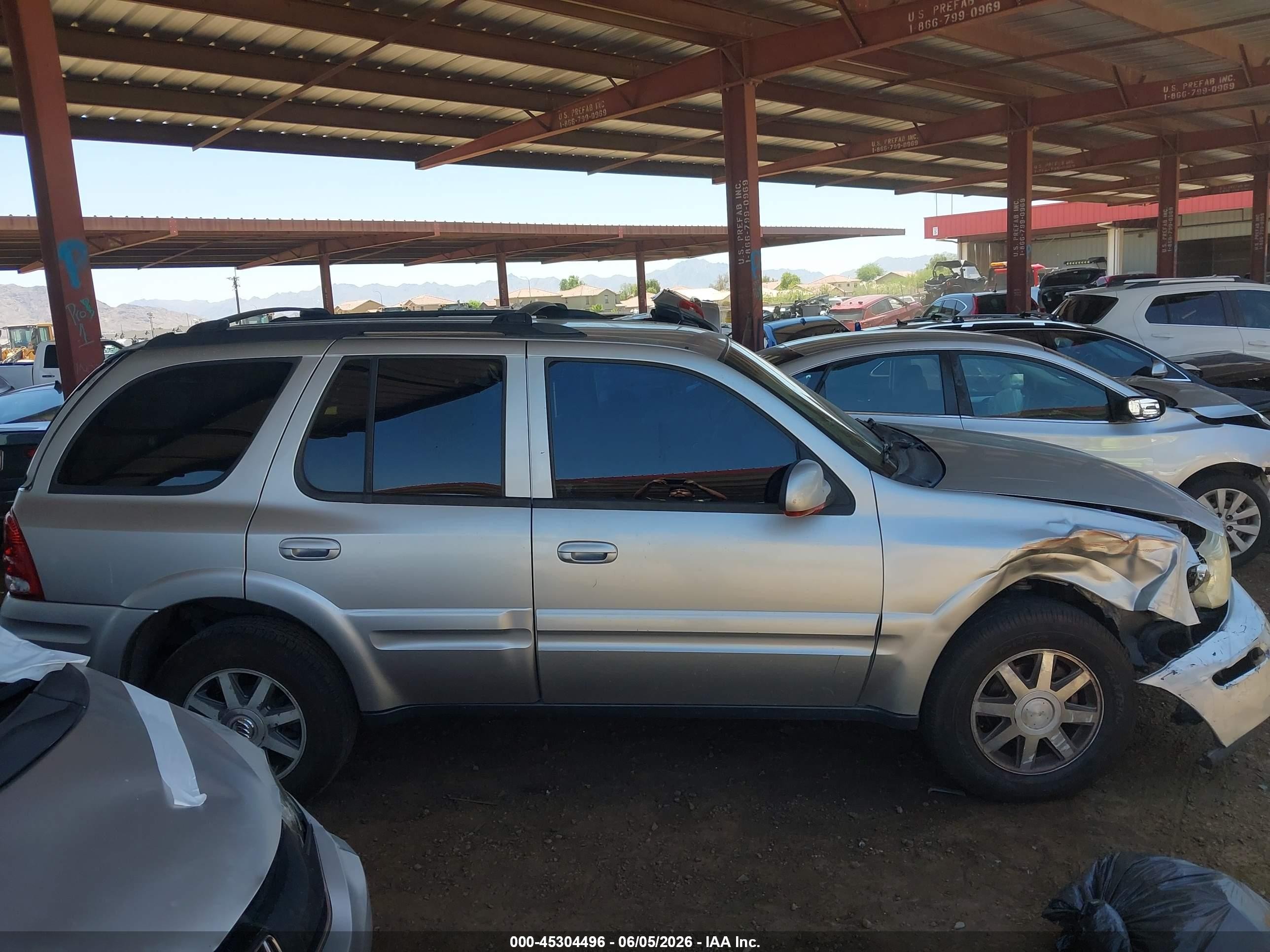 2005 Buick Rainier Cxl Gray vin: 5GADS13S652367786