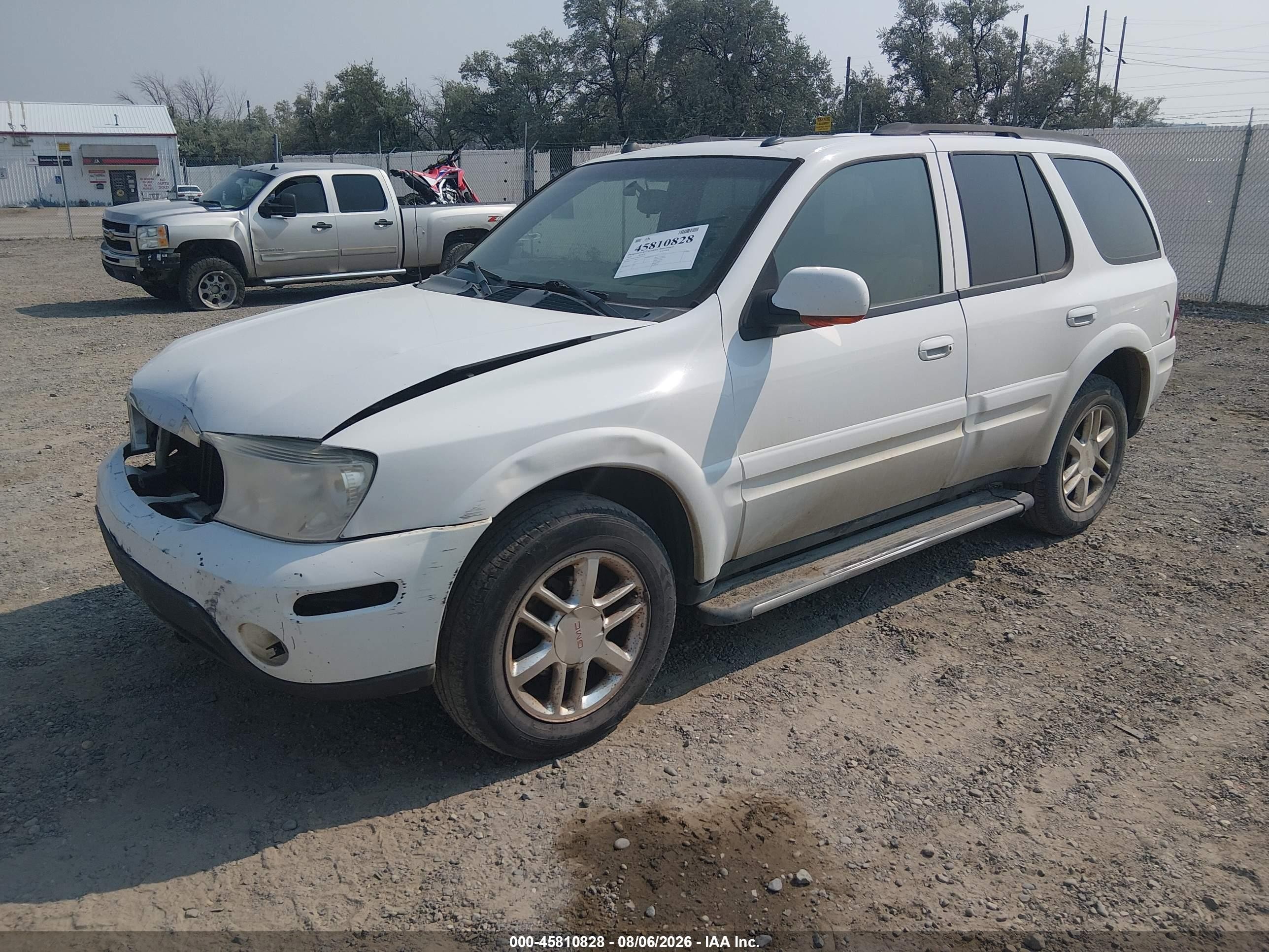 2005 Buick Rainier Cxl White vin: 5GADT13S052215242