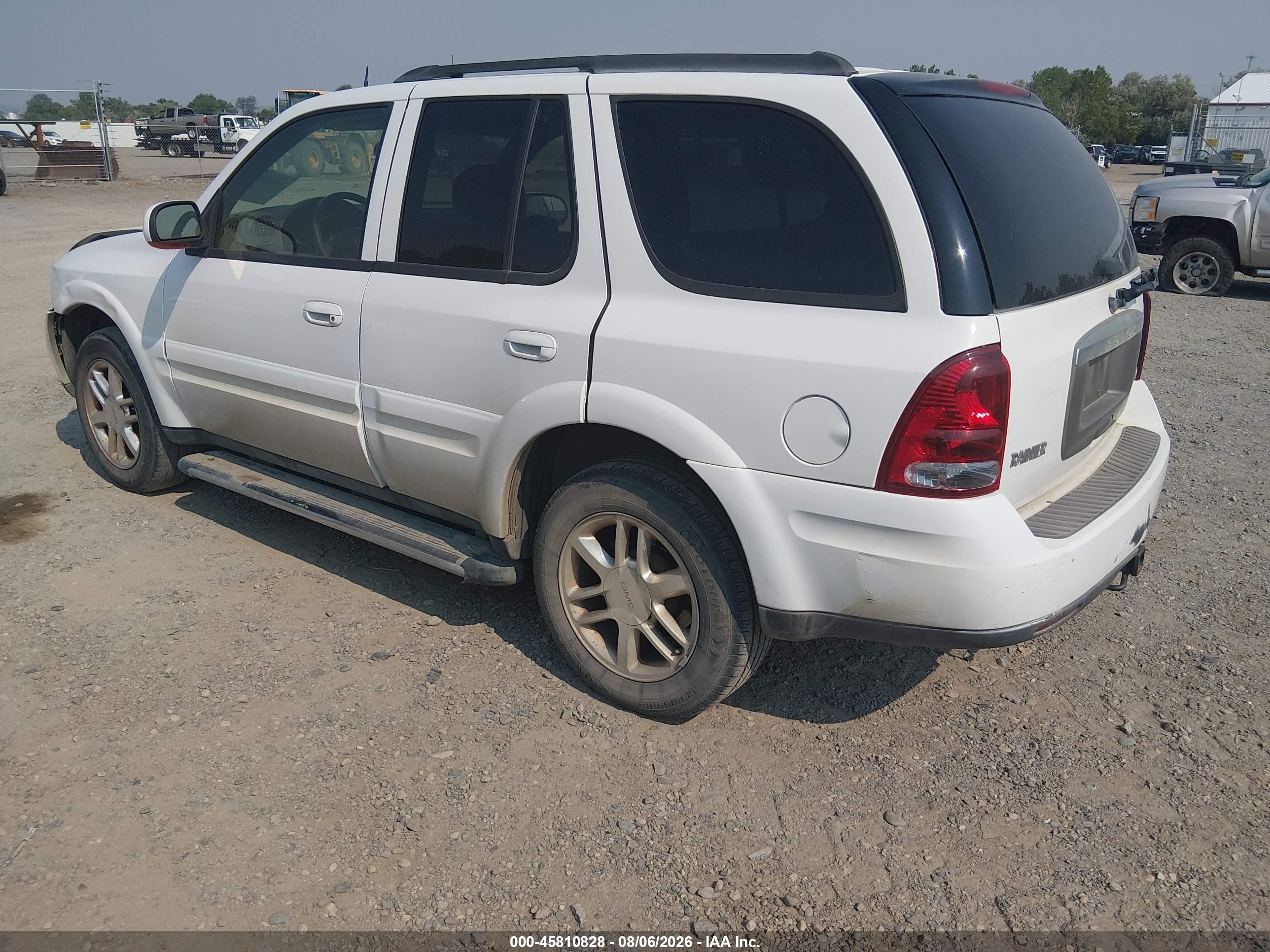 2005 Buick Rainier Cxl White vin: 5GADT13S052215242