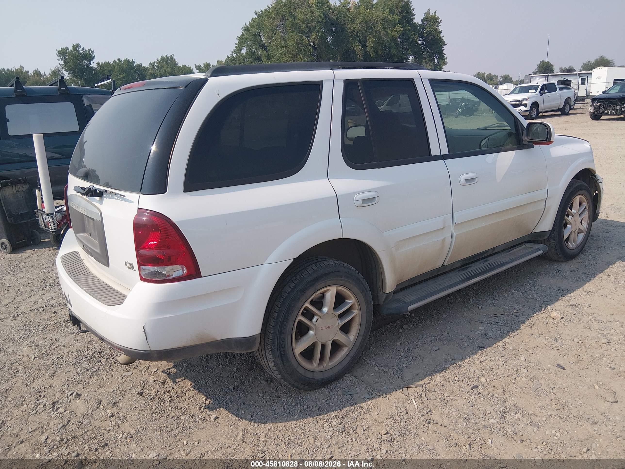 2005 Buick Rainier Cxl White vin: 5GADT13S052215242