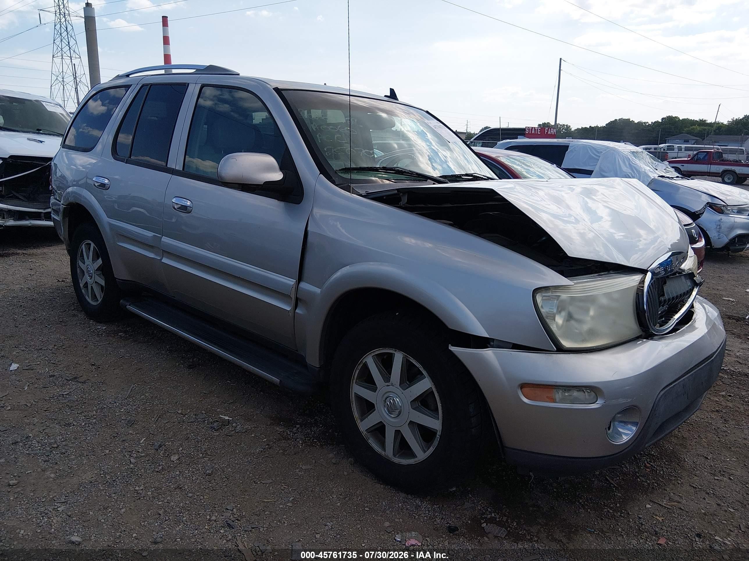 2006 Buick Rainier Cxl Серебряный vin: 5GADT13S062250705