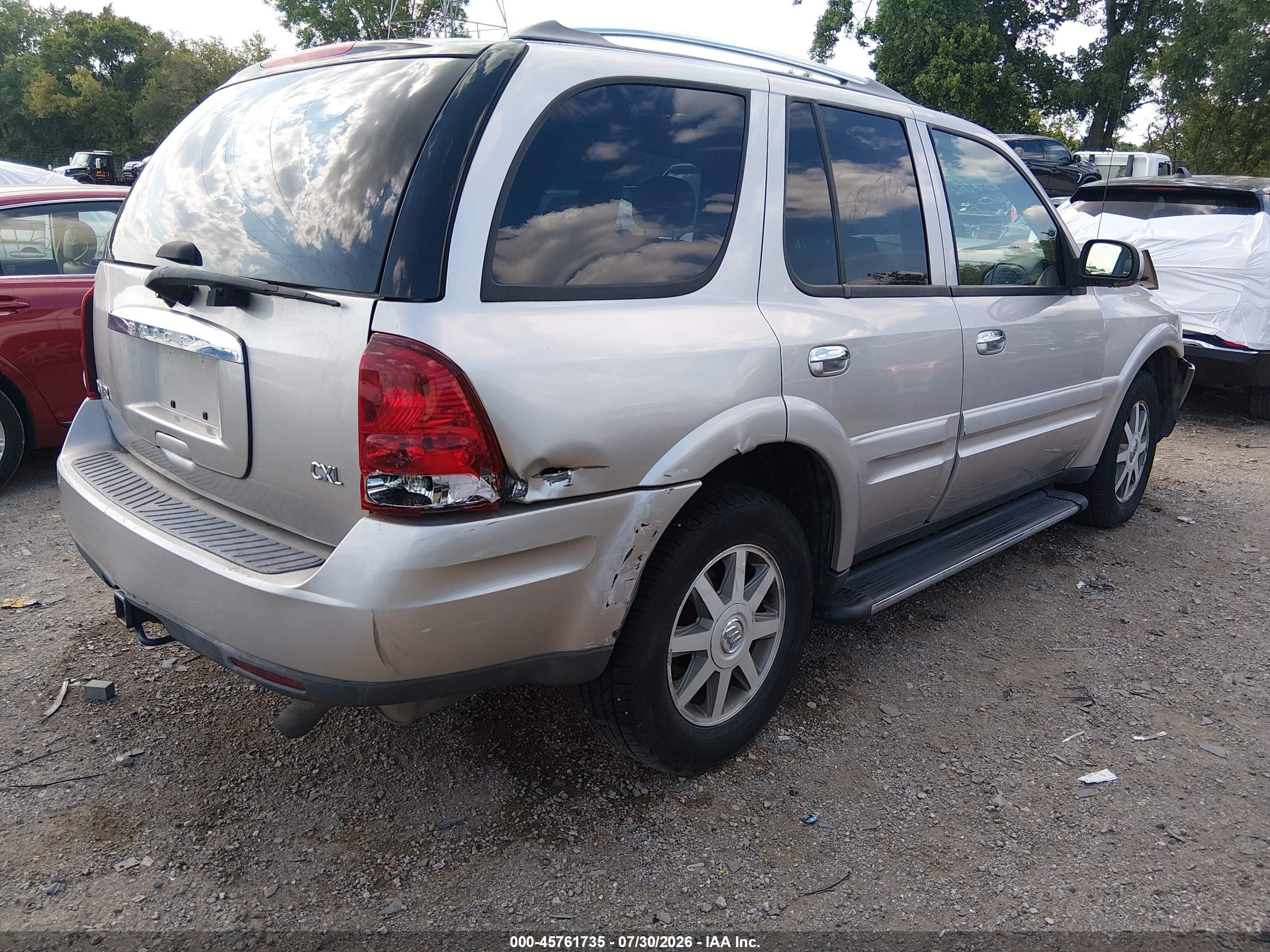 2006 Buick Rainier Cxl Серебряный vin: 5GADT13S062250705