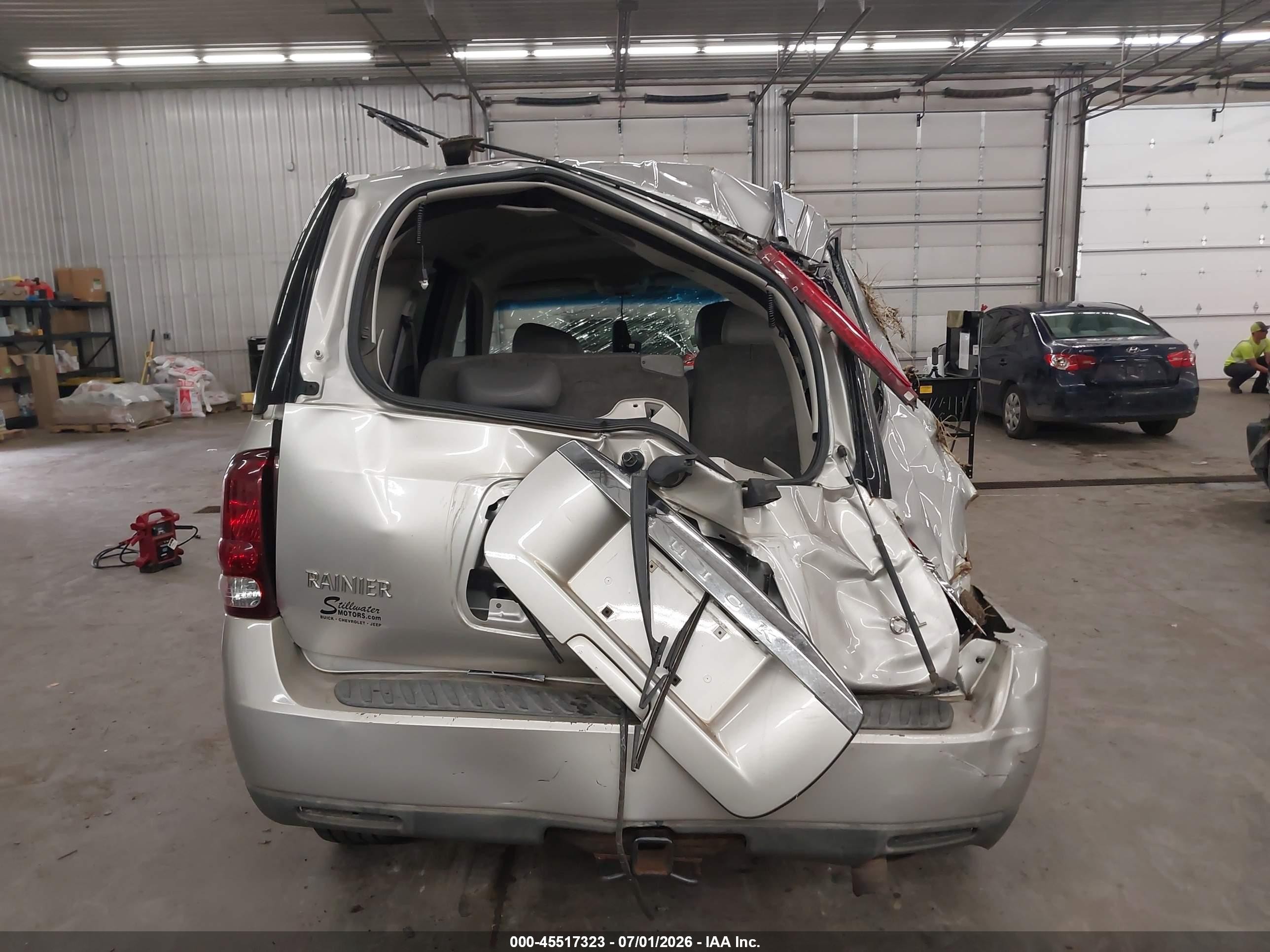 2006 Buick Rainier Cxl Silver vin: 5GADT13S162329588