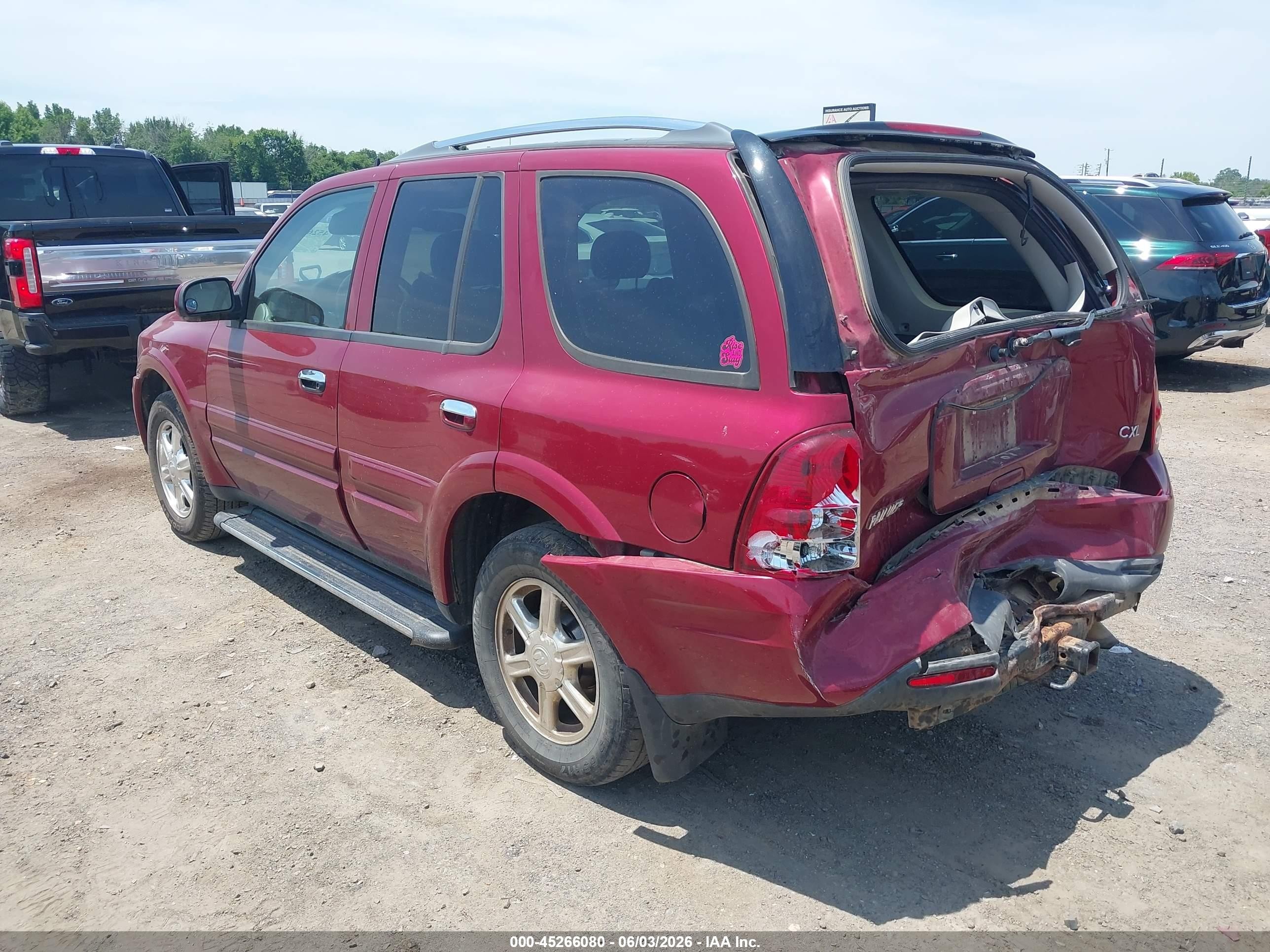2006 Buick Rainier Cxl Maroon vin: 5GADT13S262249412