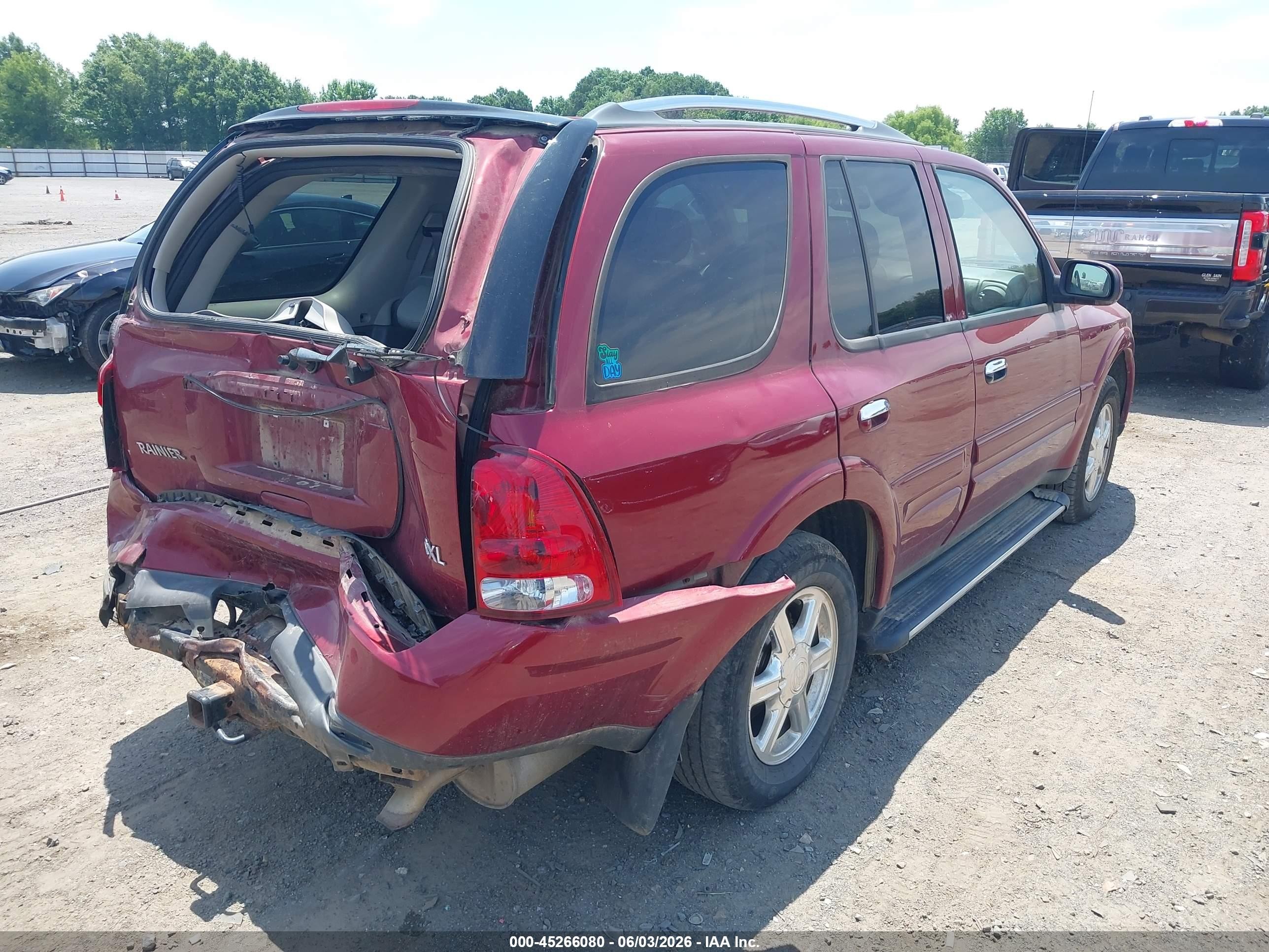 2006 Buick Rainier Cxl Maroon vin: 5GADT13S262249412