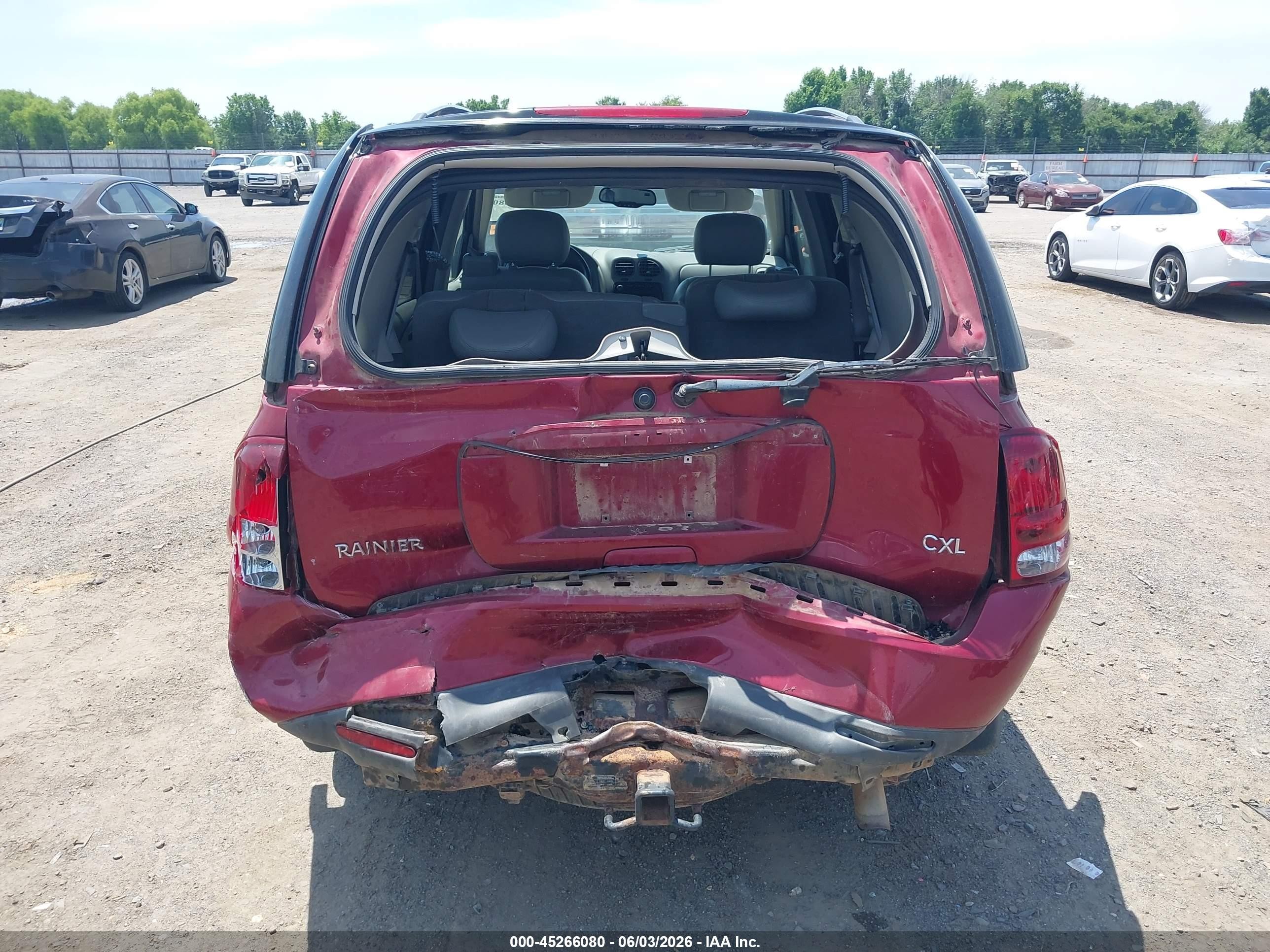 2006 Buick Rainier Cxl Maroon vin: 5GADT13S262249412