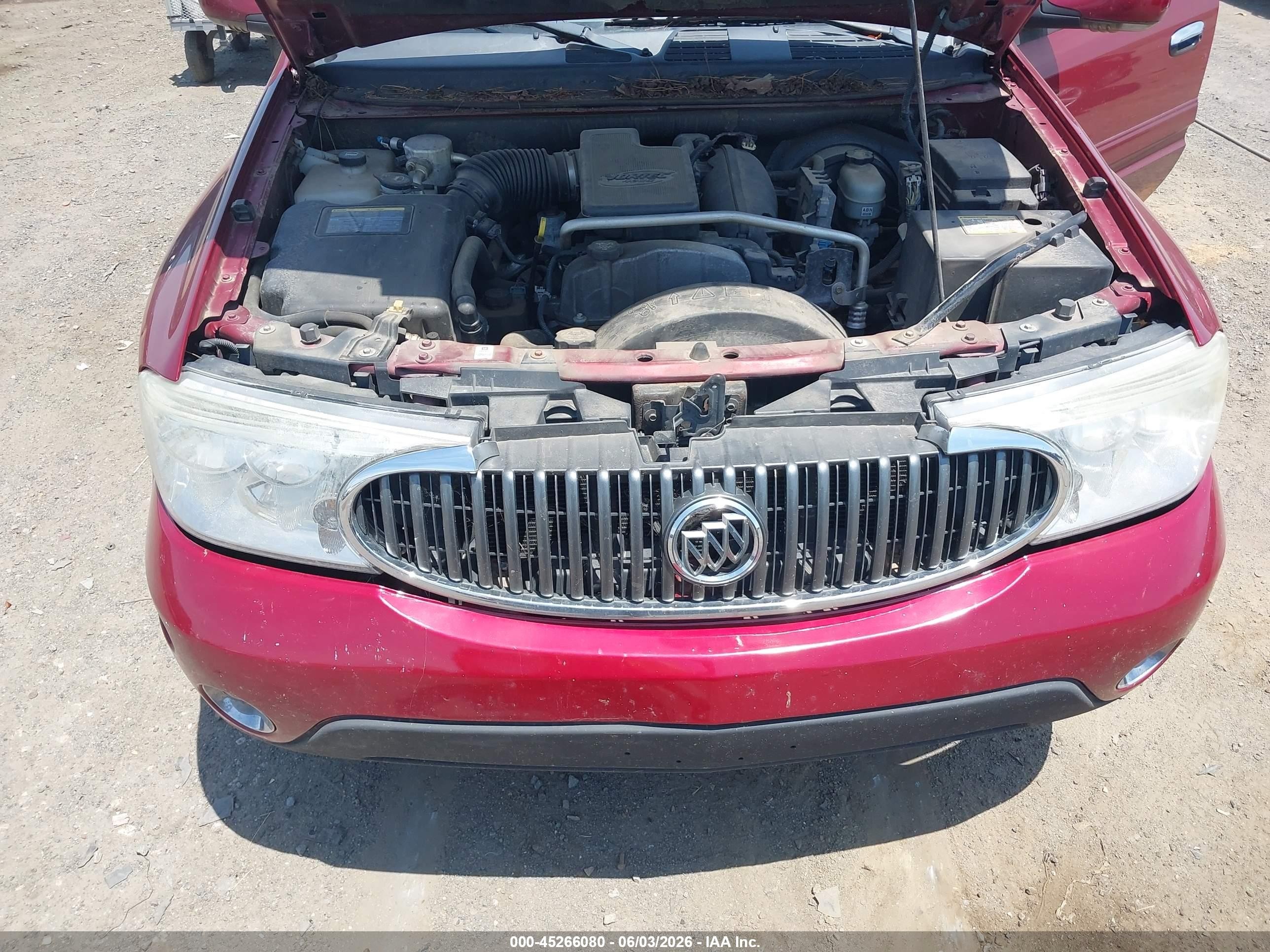 2006 Buick Rainier Cxl Maroon vin: 5GADT13S262249412