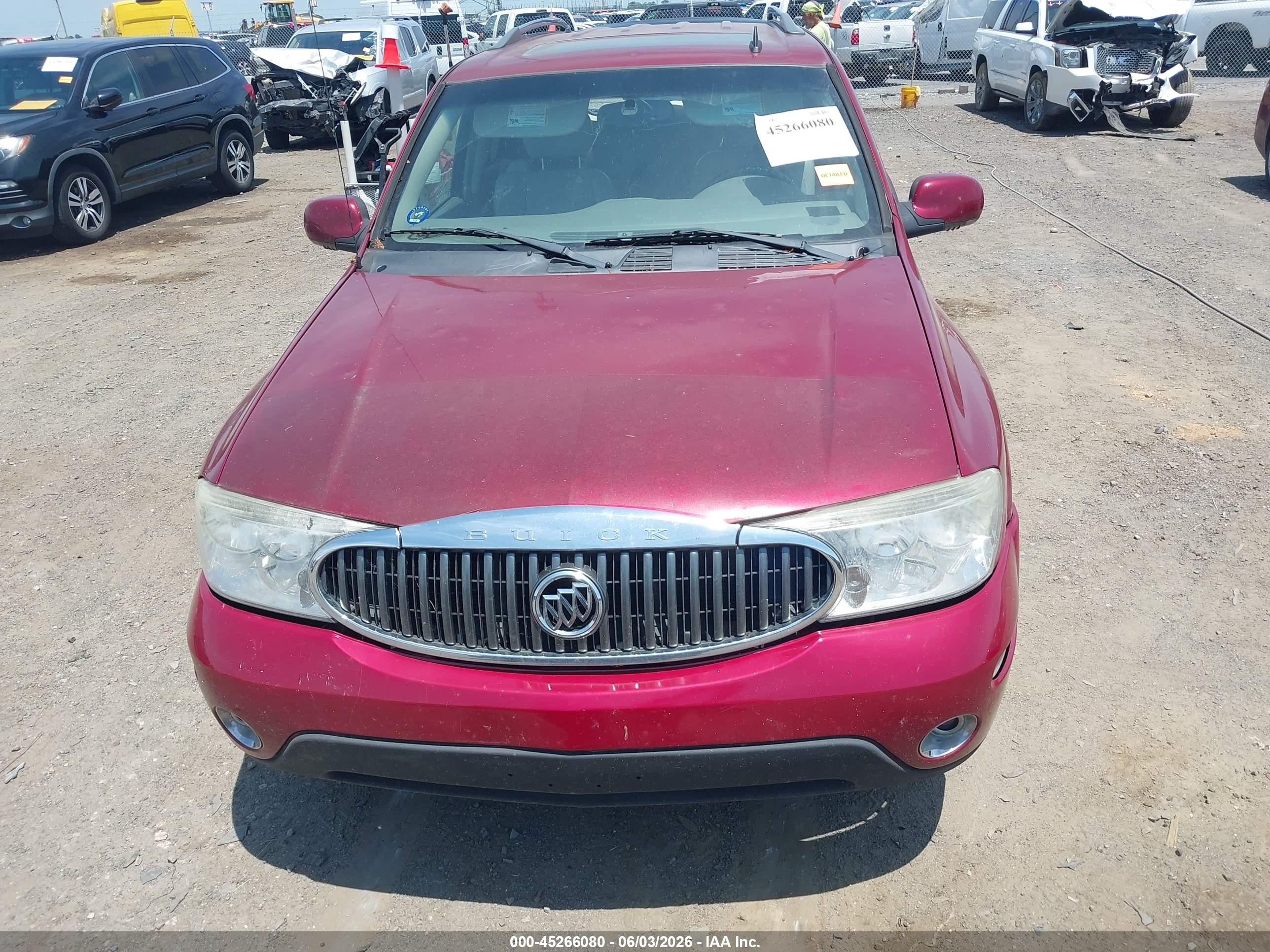 2006 Buick Rainier Cxl Maroon vin: 5GADT13S262249412