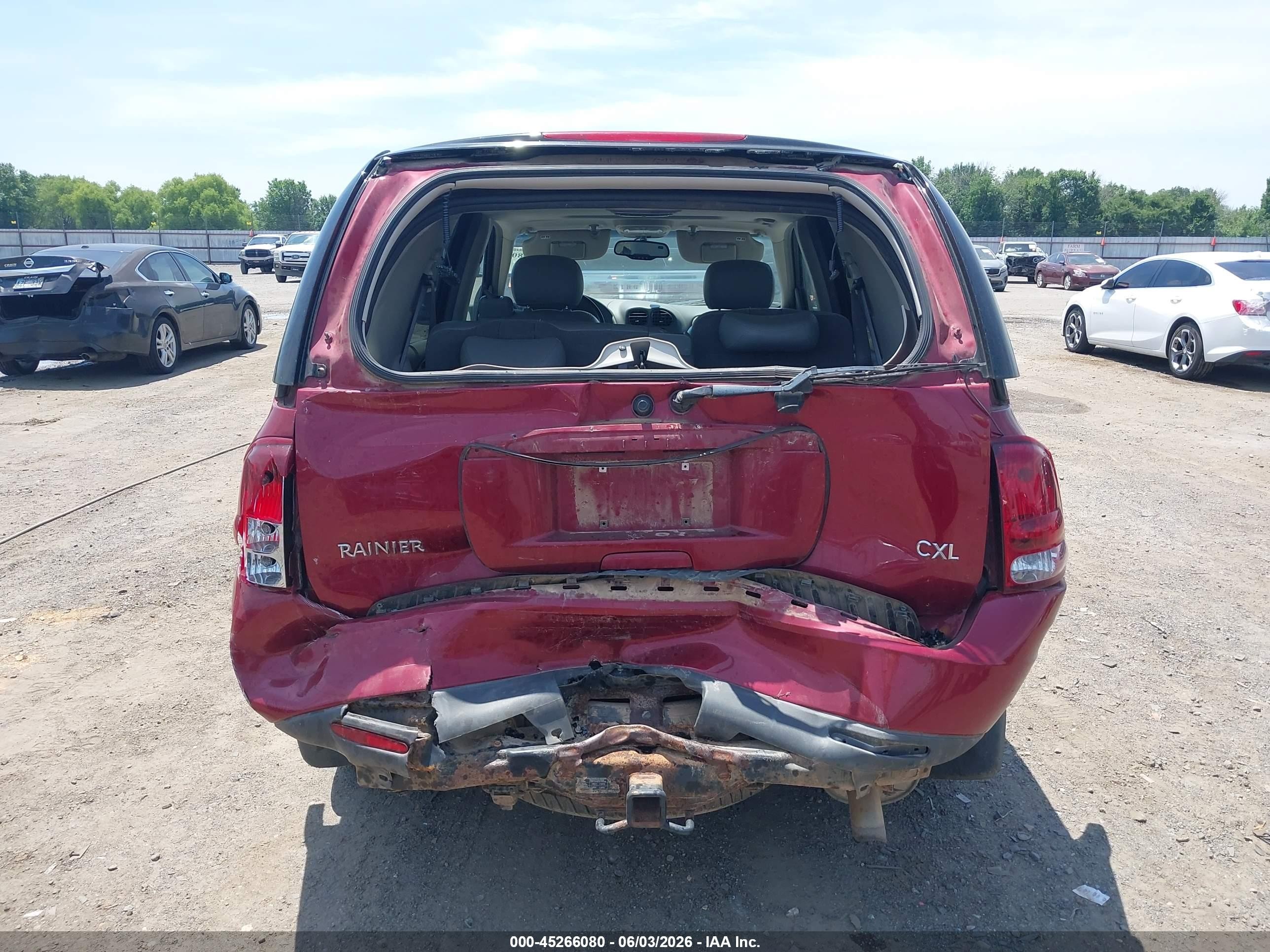 2006 Buick Rainier Cxl Maroon vin: 5GADT13S262249412