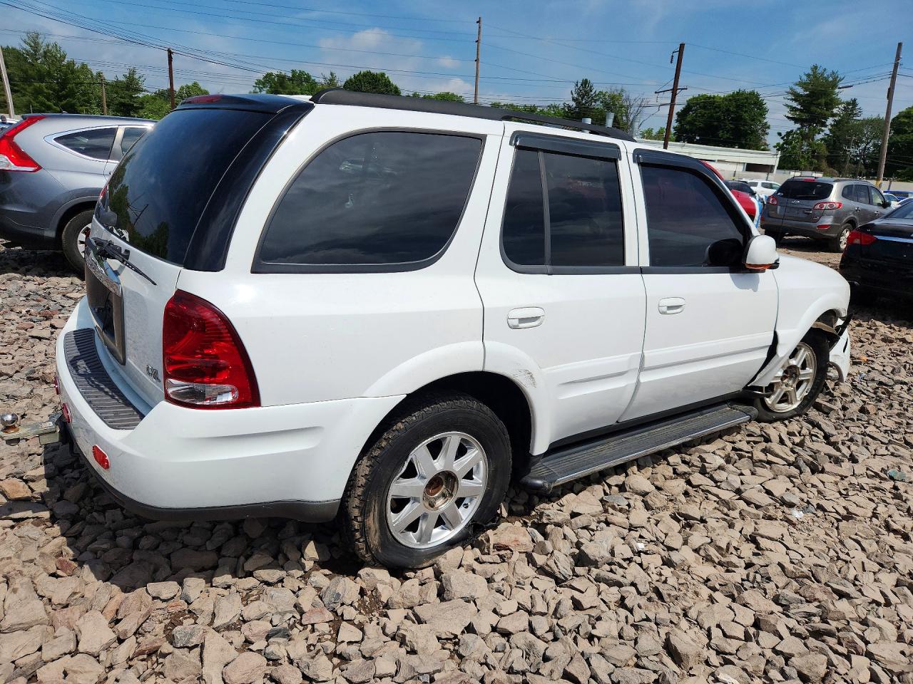 2005 Buick Rainier Cxl White vin: 5GADT13S352203294