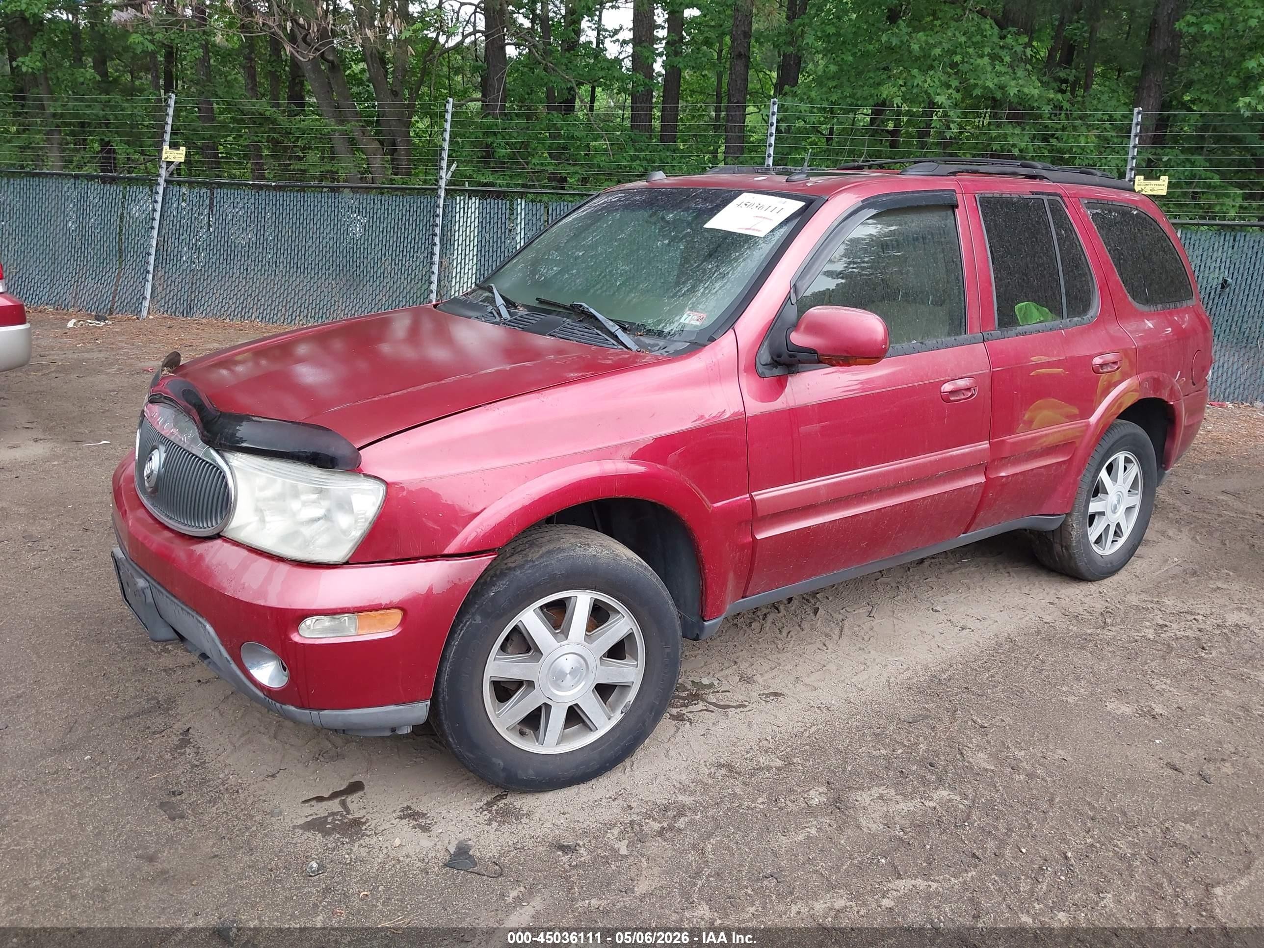 2005 Buick Rainier Cxl Maroon vin: 5GADT13S352314251