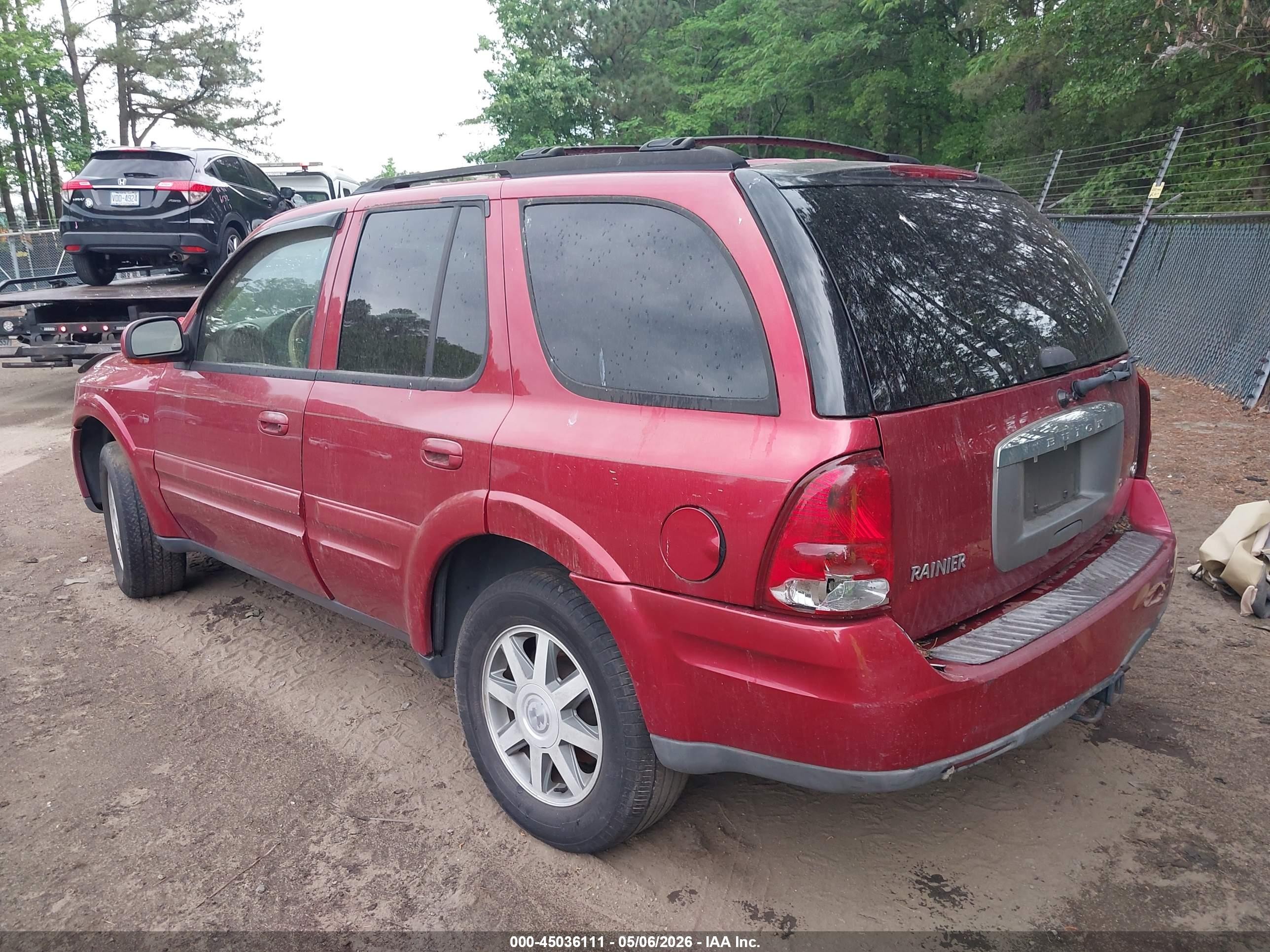 2005 Buick Rainier Cxl Maroon vin: 5GADT13S352314251