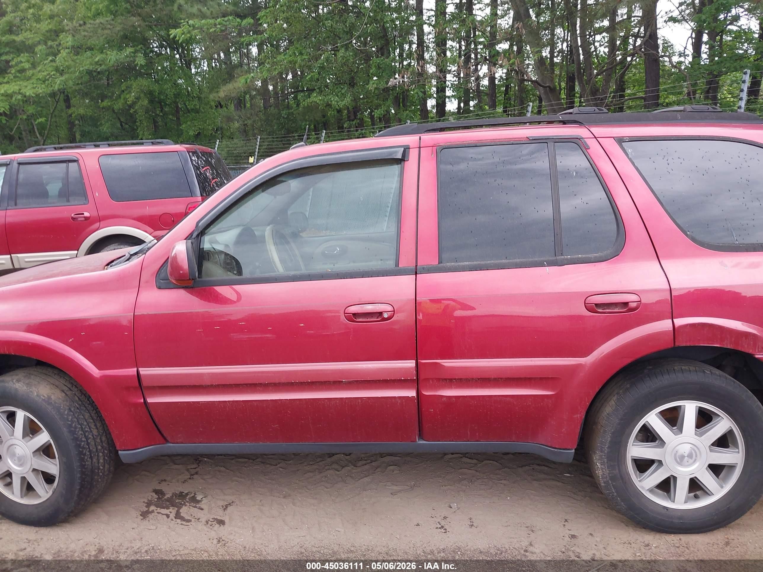 2005 Buick Rainier Cxl Maroon vin: 5GADT13S352314251