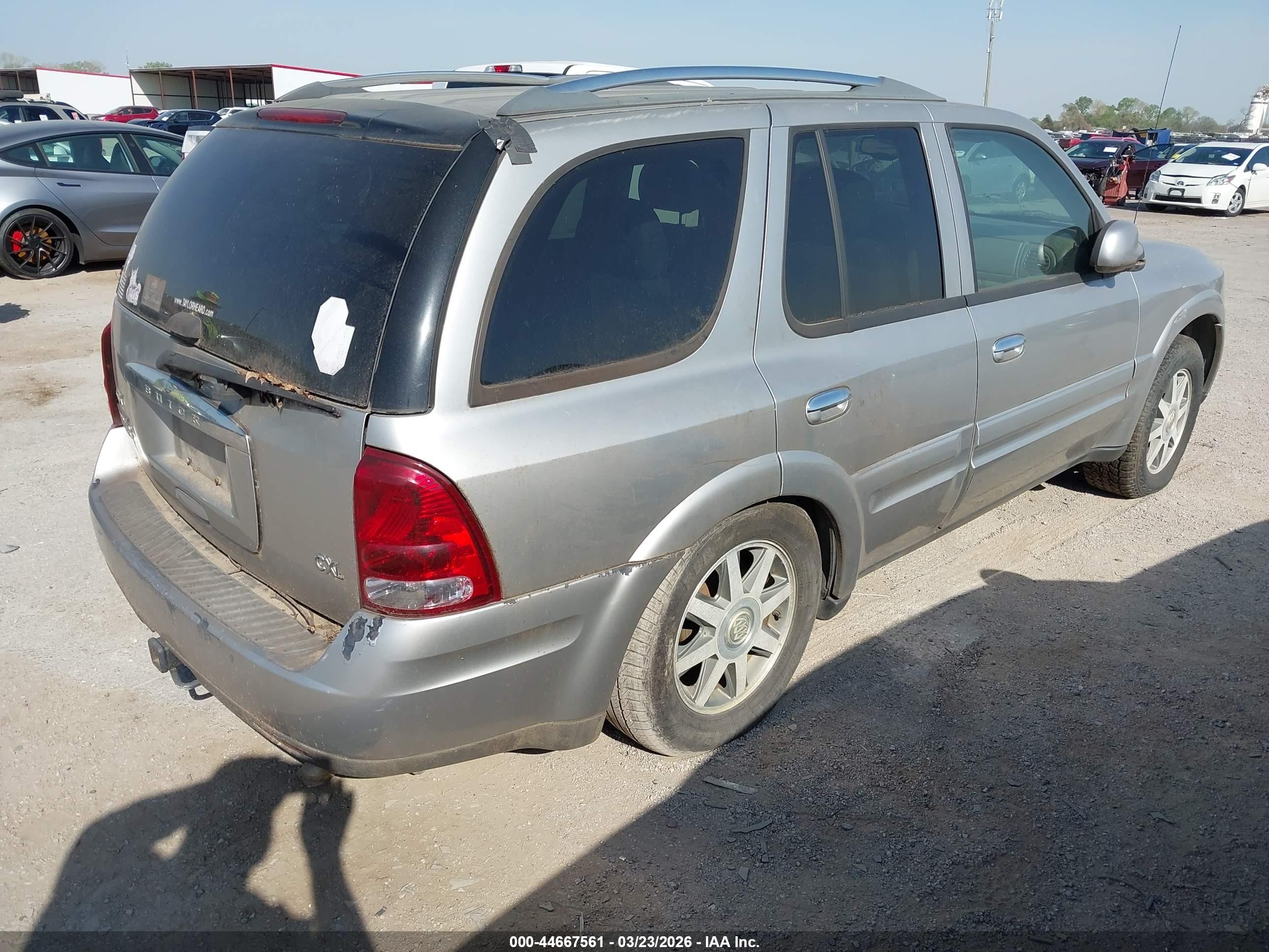 2006 Buick Rainier Cxl Silver vin: 5GADT13S362121504
