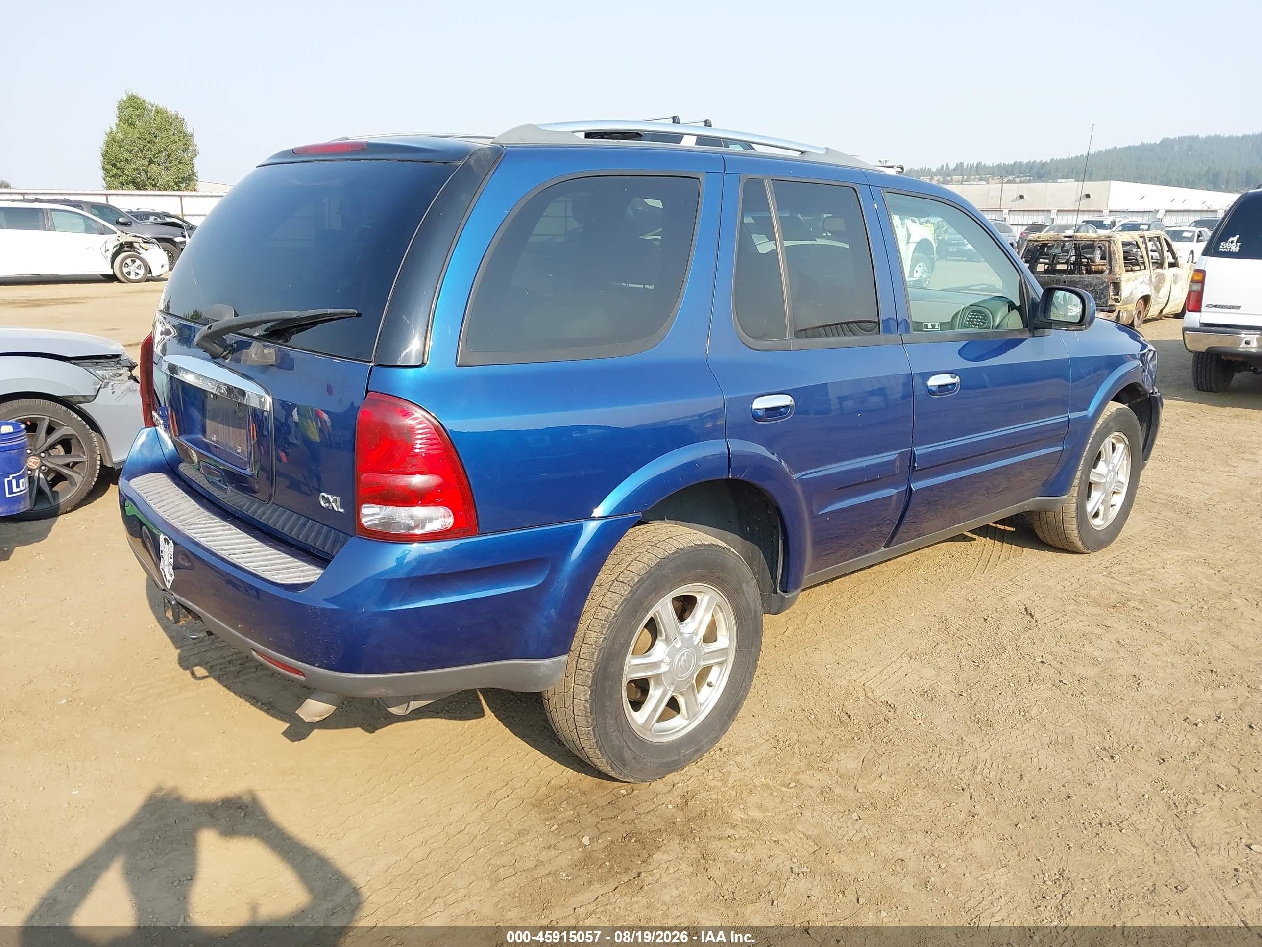 2006 Buick Rainier Cxl Blue vin: 5GADT13S462223913