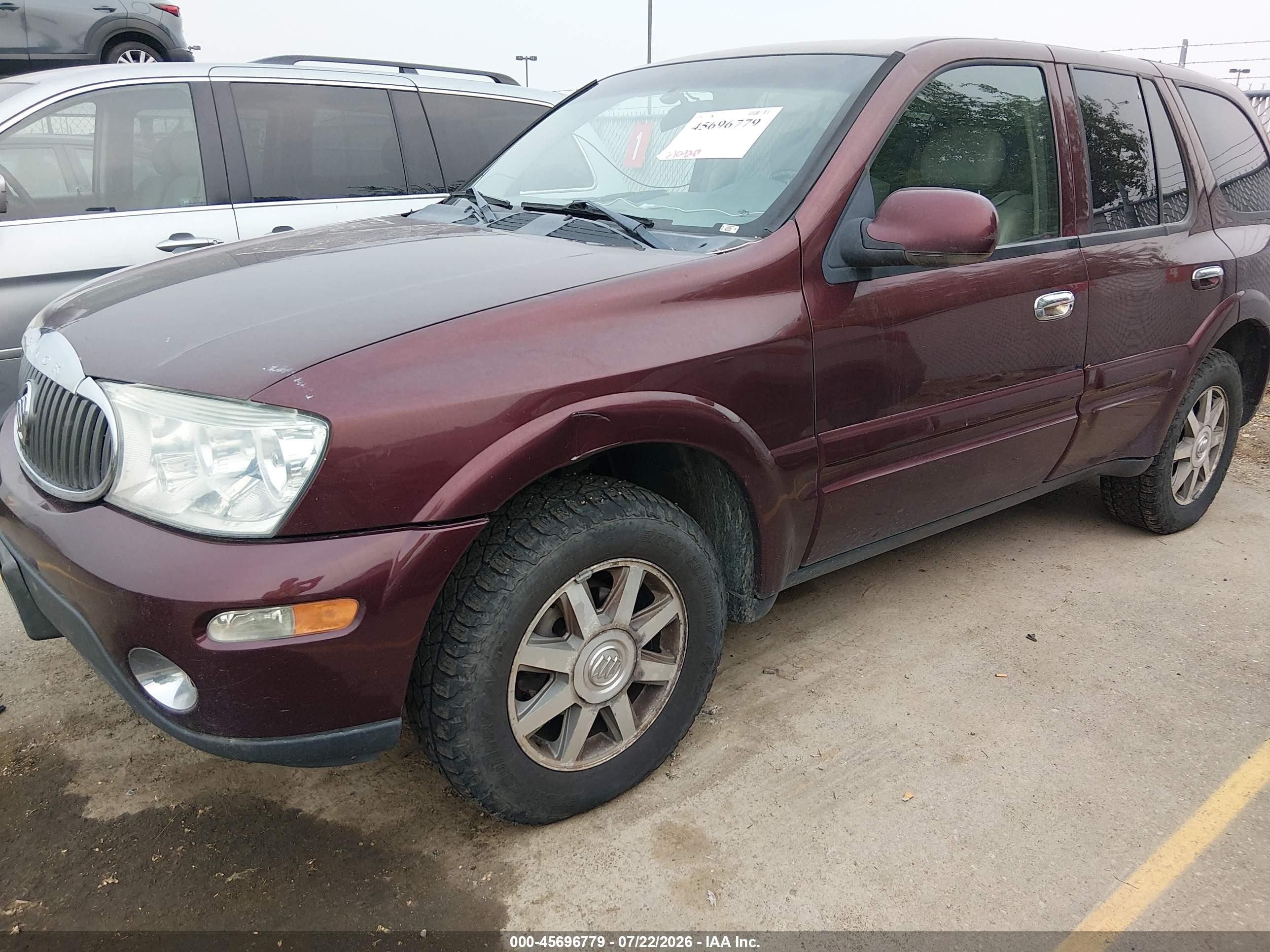 2006 Buick Rainier Cxl Burgundy vin: 5GADT13S462292732
