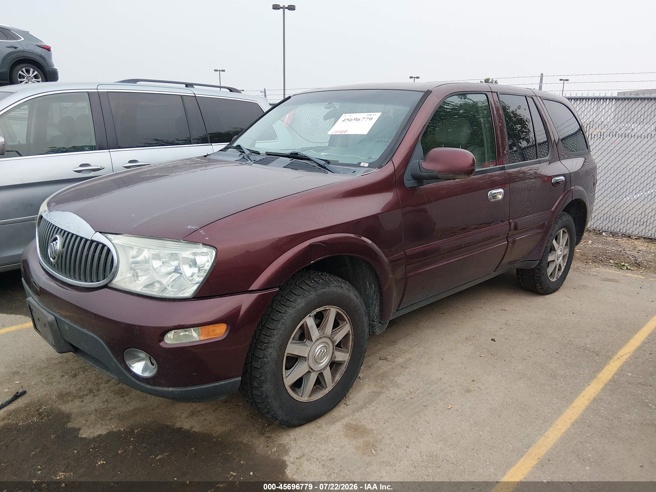 2006 Buick Rainier Cxl Burgundy vin: 5GADT13S462292732