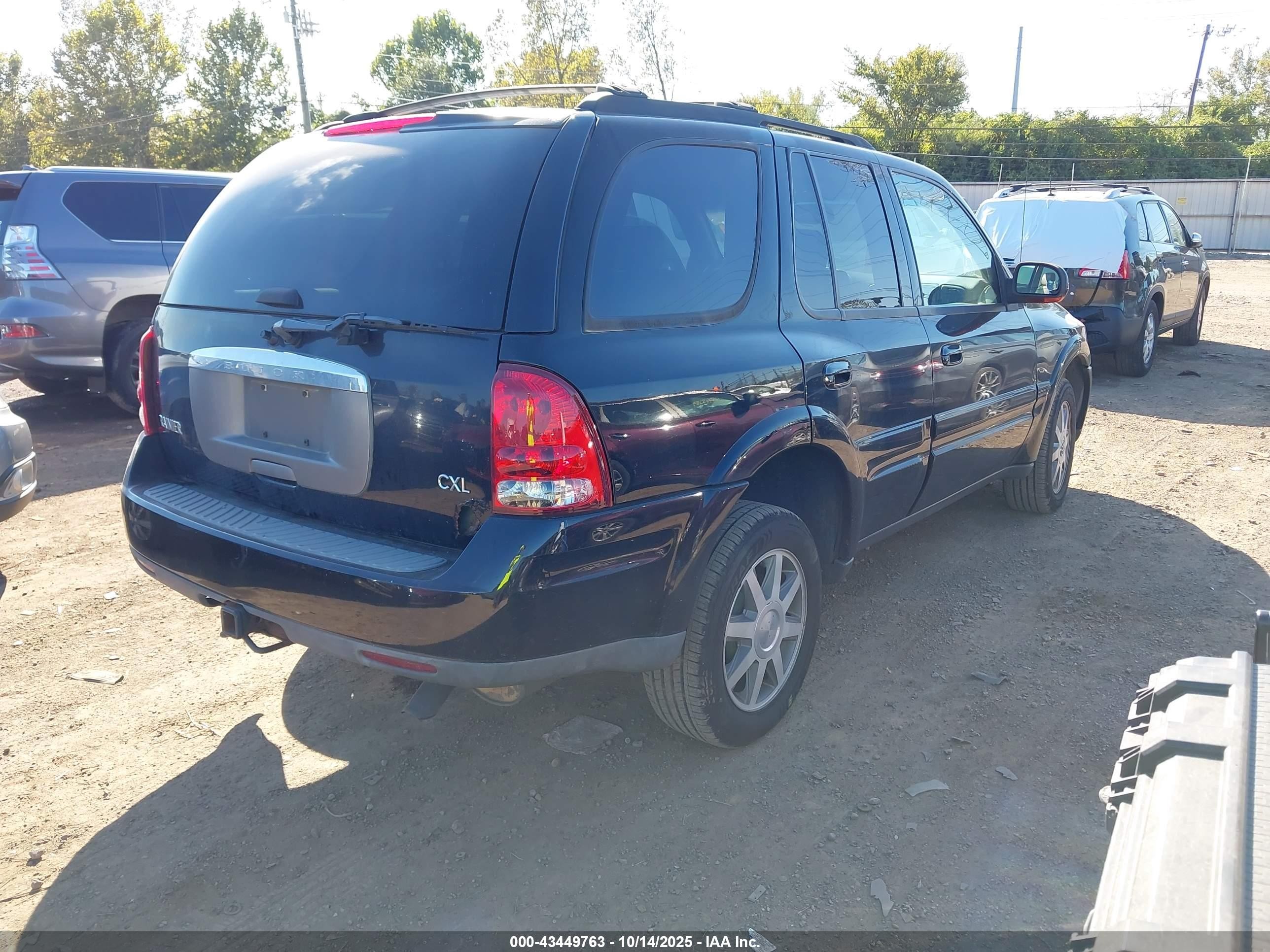 2004 Buick Rainier Cxl Черный vin: 5GADT13S642183797