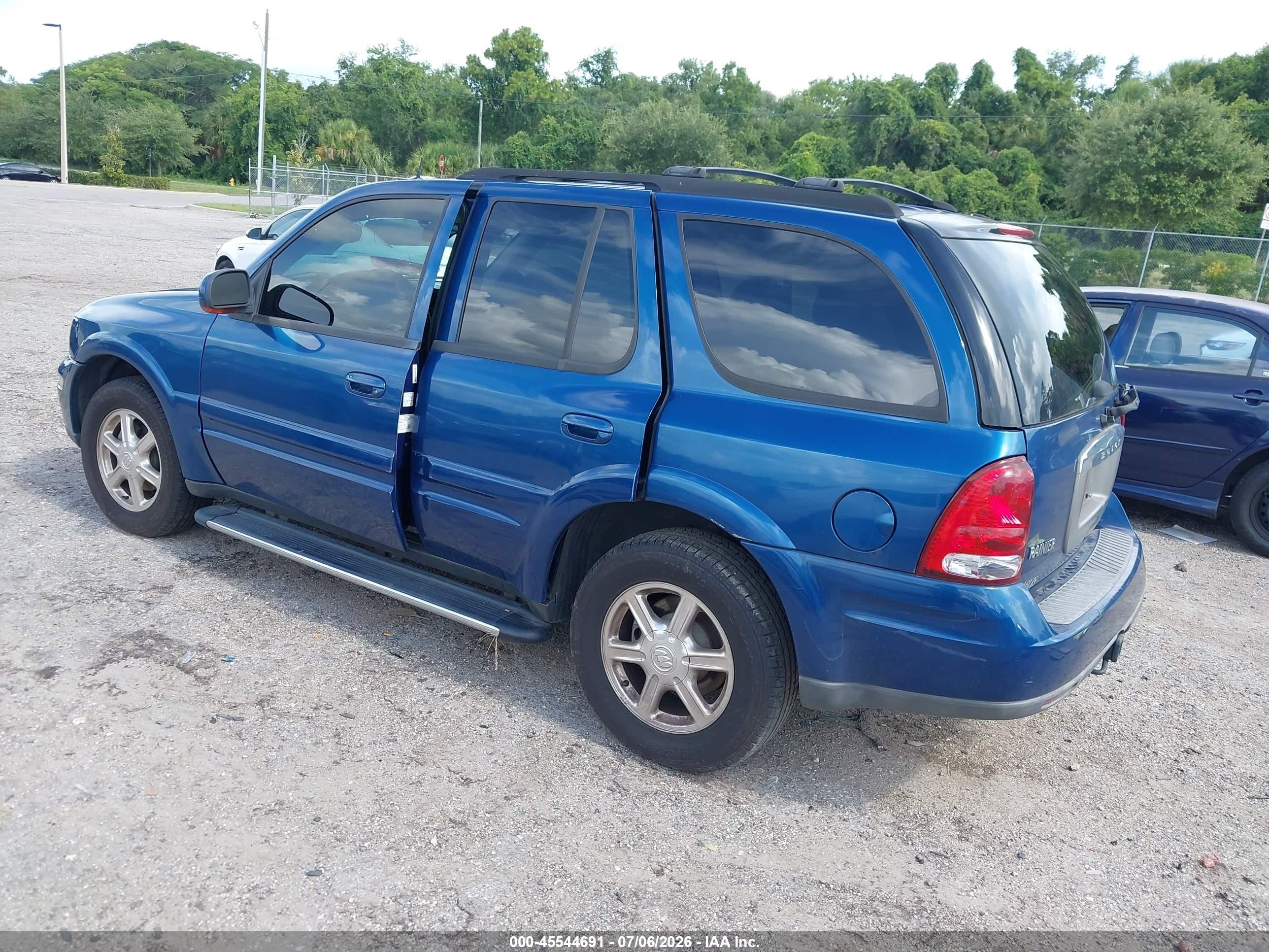 2005 Buick Rainier Cxl Blue vin: 5GADT13S652258404
