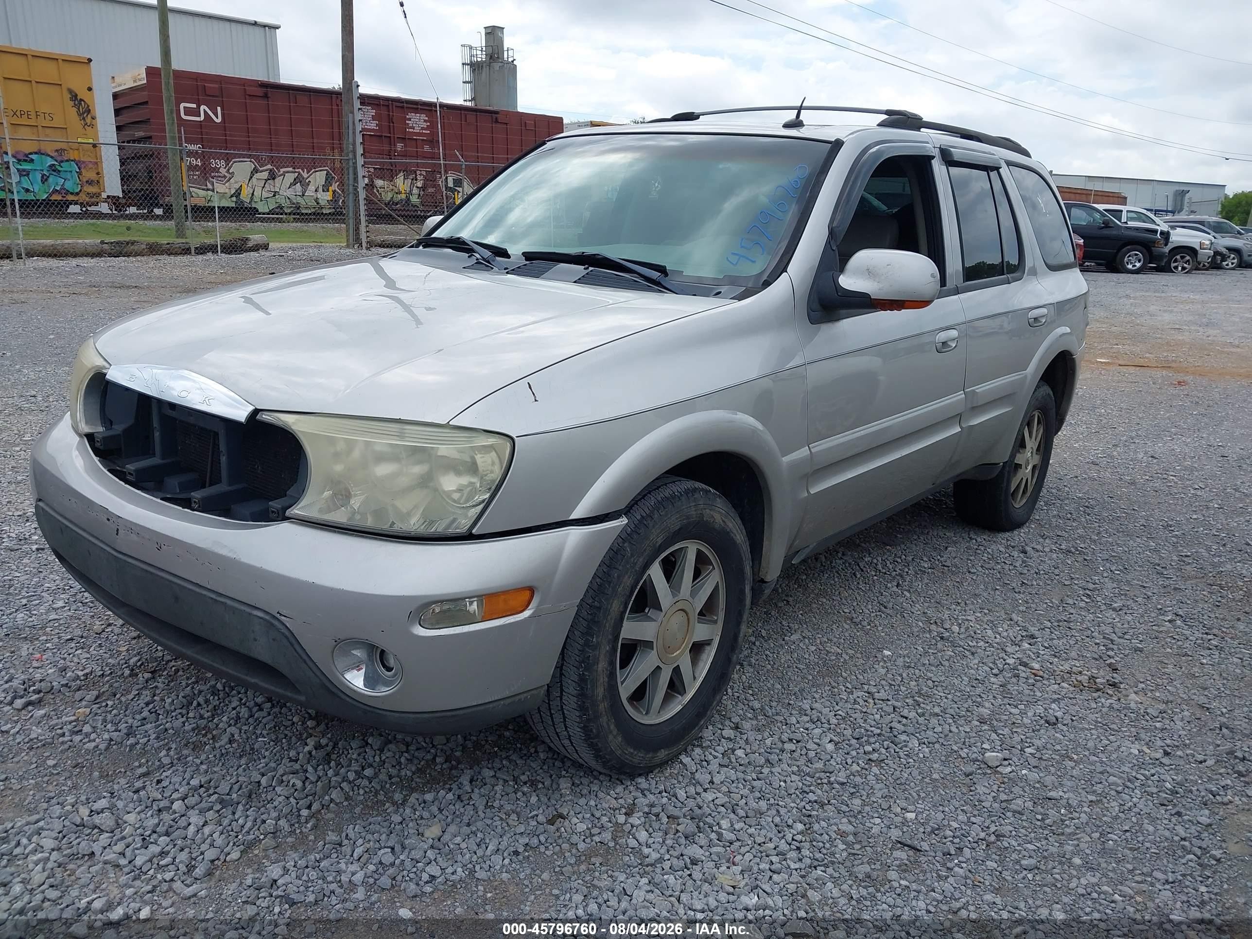 2004 Buick Rainier Cxl Silver vin: 5GADT13S742284590