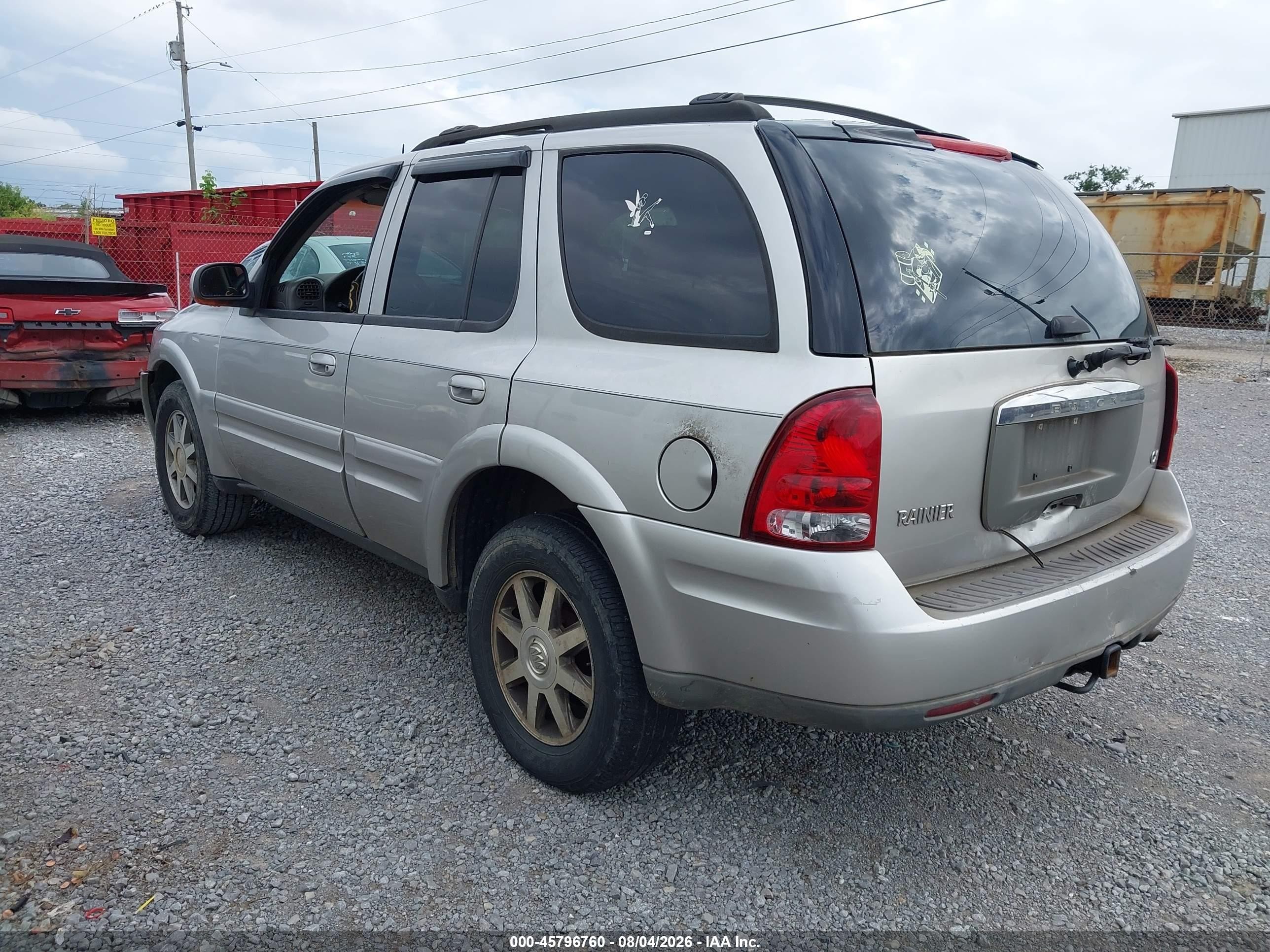 2004 Buick Rainier Cxl Silver vin: 5GADT13S742284590