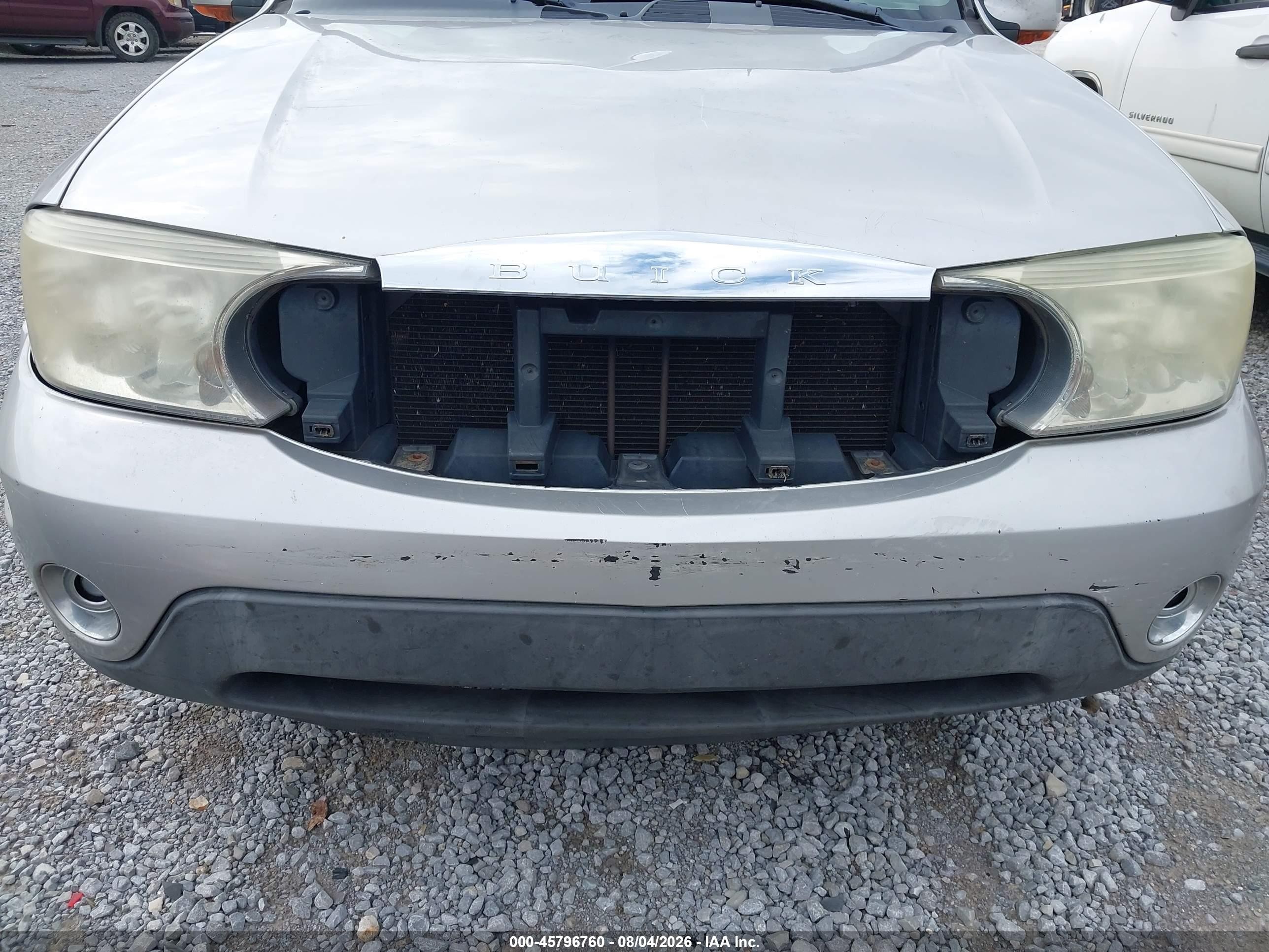 2004 Buick Rainier Cxl Silver vin: 5GADT13S742284590