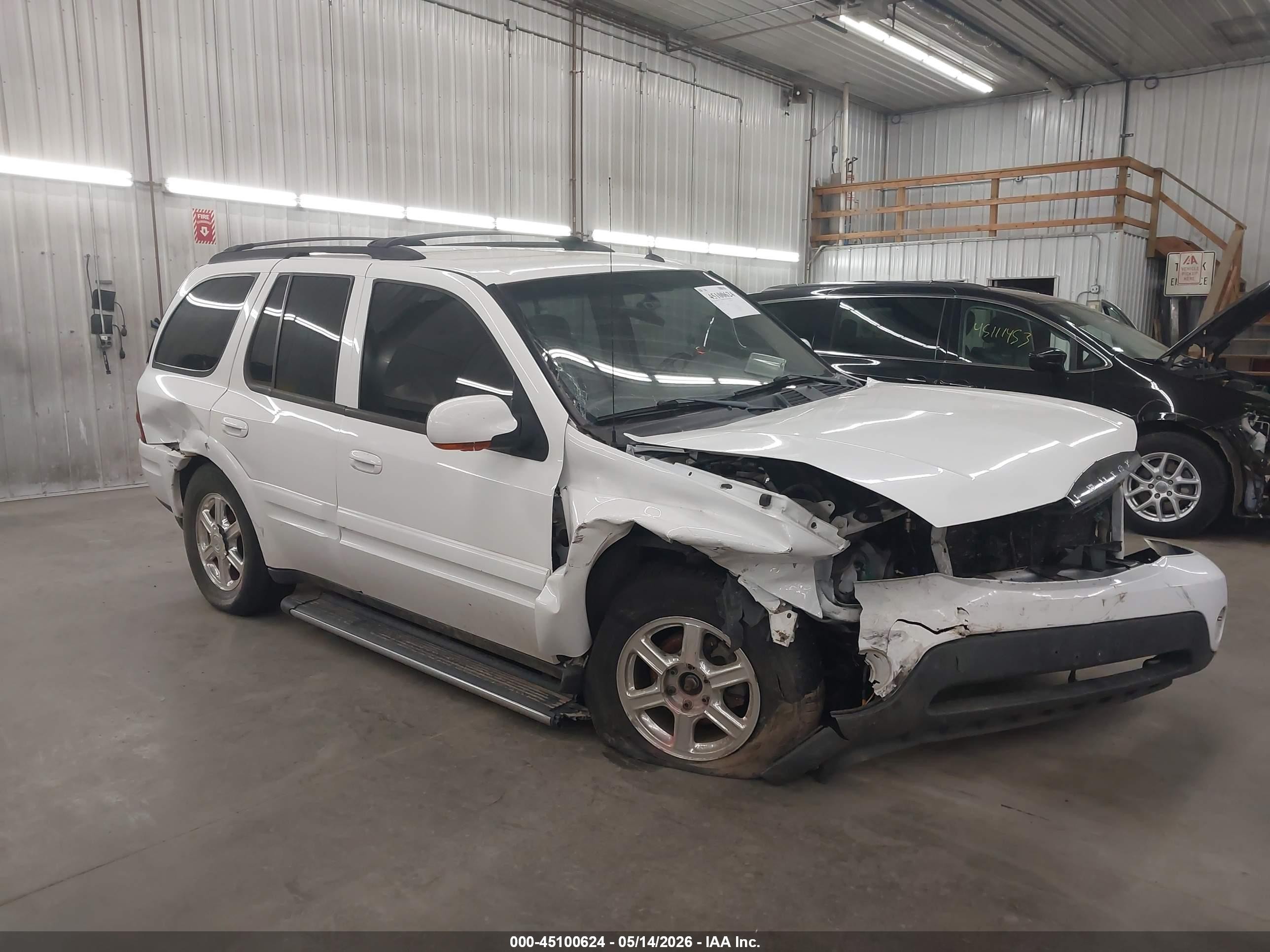 2005 Buick Rainier Cxl White vin: 5GADT13S752242339